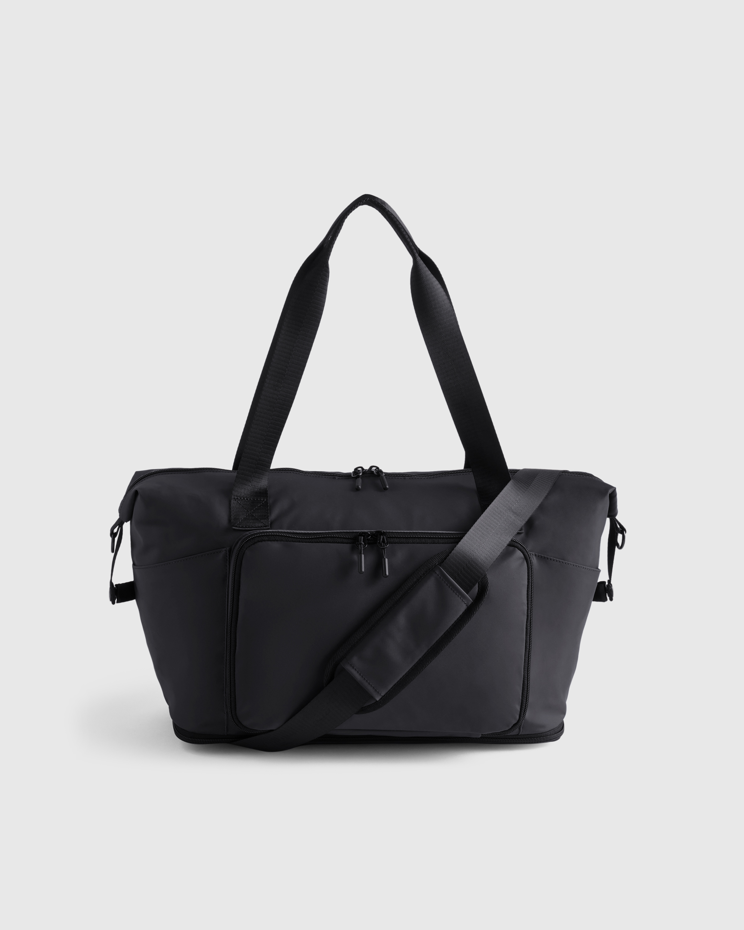 Black Packable Expandable Travel Tote
