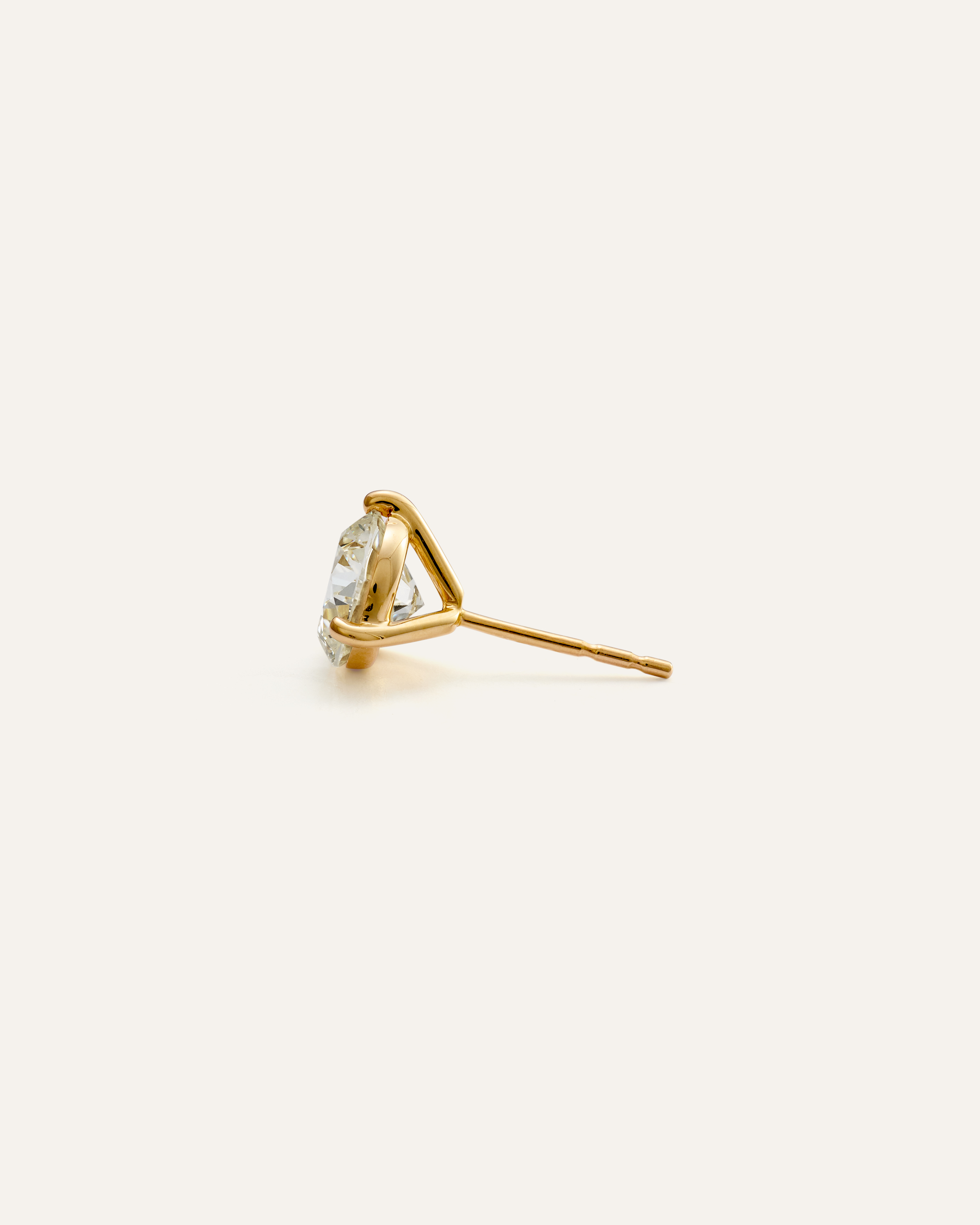 14K Gold Lab Grown Diamond Martini Studs - 2.5ctw - thumbnail 3