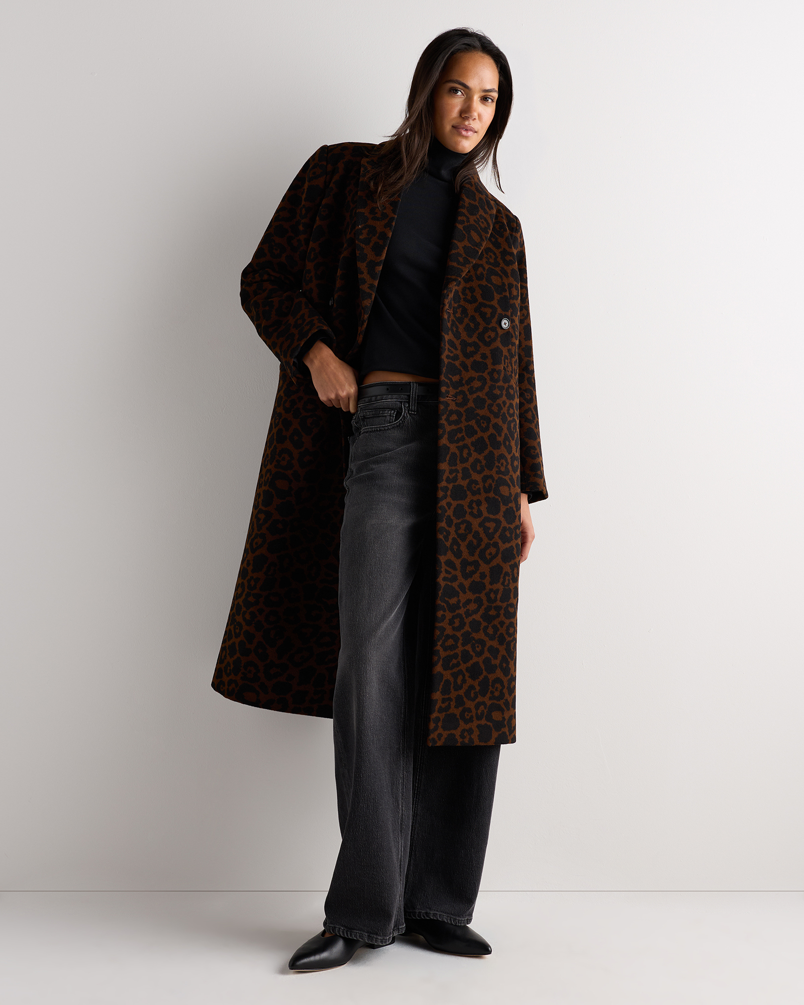 Wool Cashmere Tailored Long Coat
