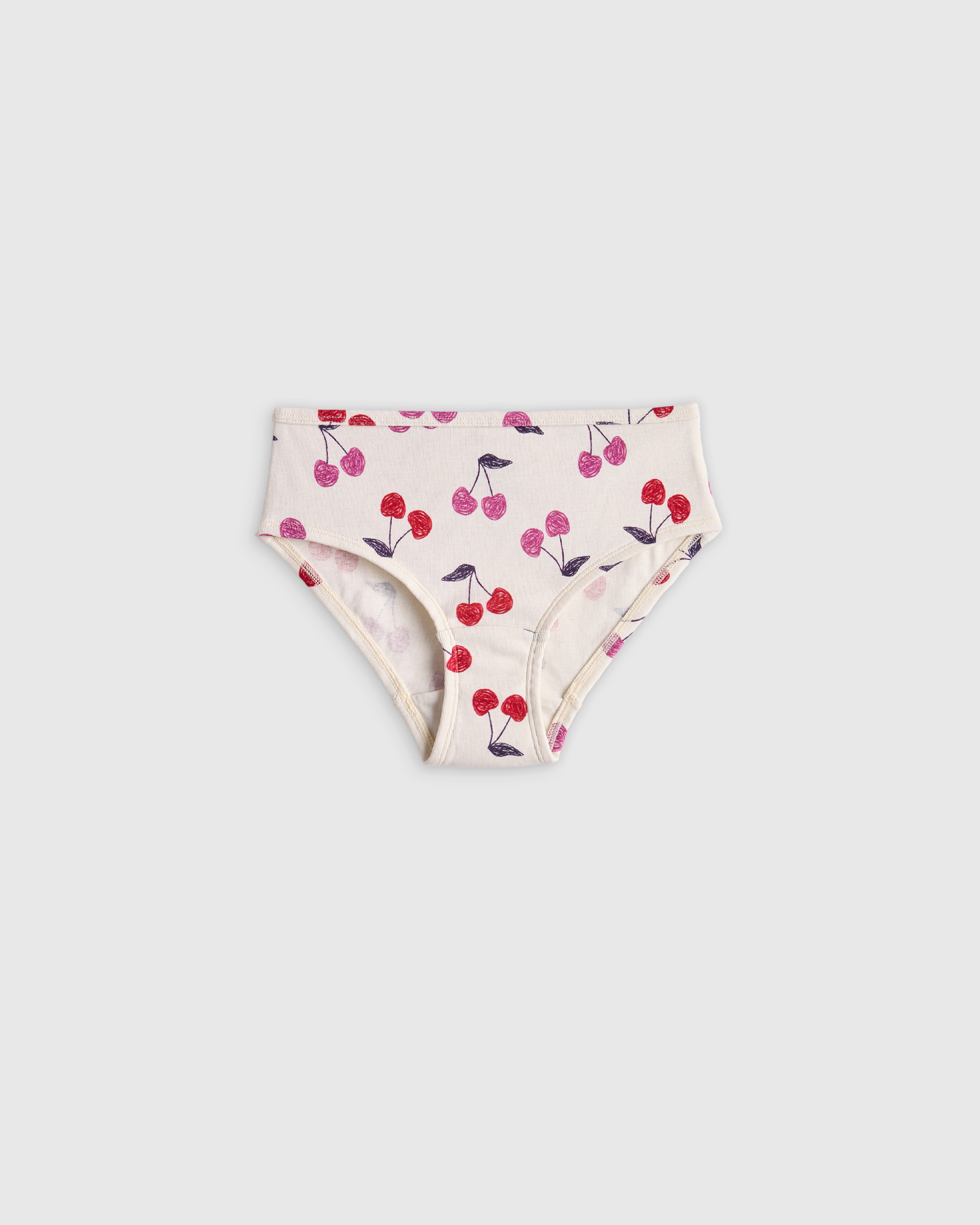 U--314 KID Organic Cotton Bikini Cherry 002 UNEDITED