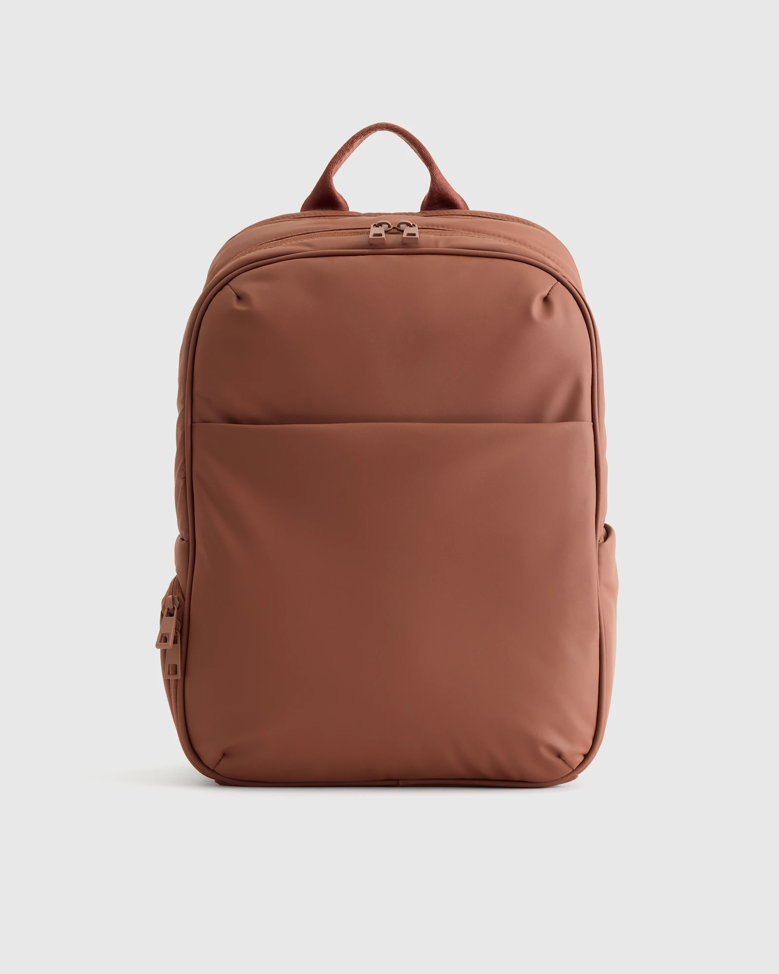 Water Repellent Puff Commuter Backpack in Terracotta