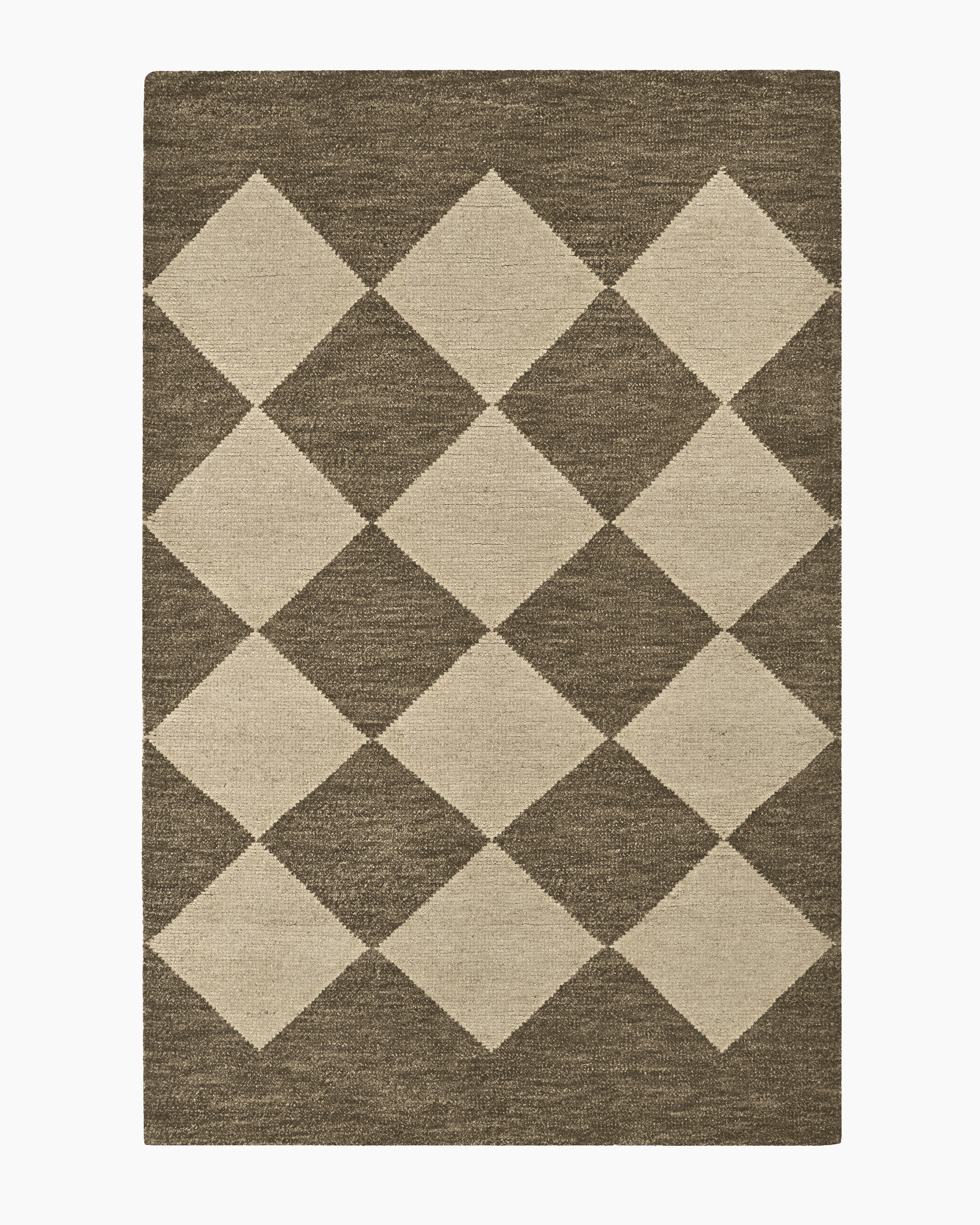 Brown Rome Hand-Loomed Wool Rug