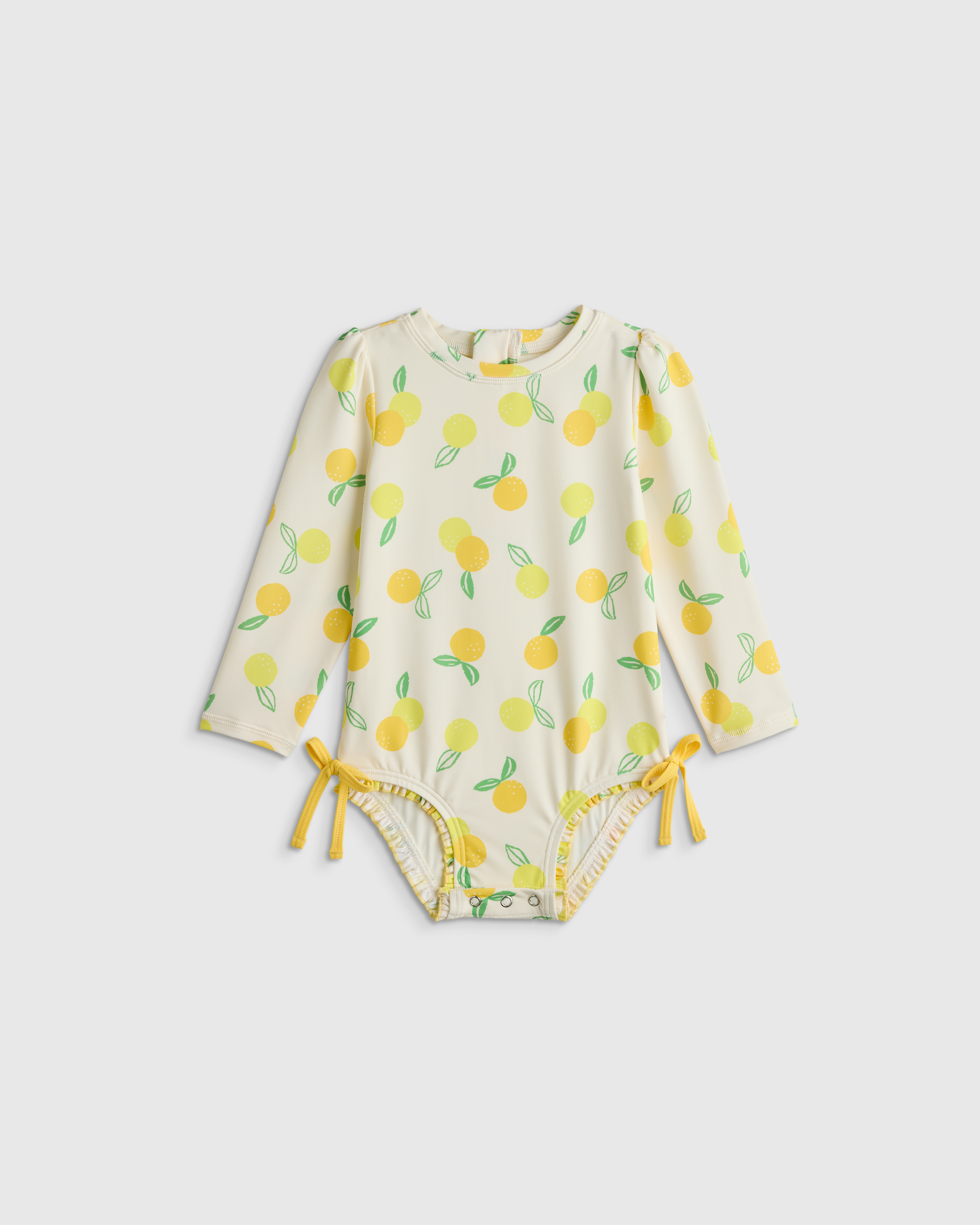 Lemonade Long Sleeve Tie One-Piece Swimsuit