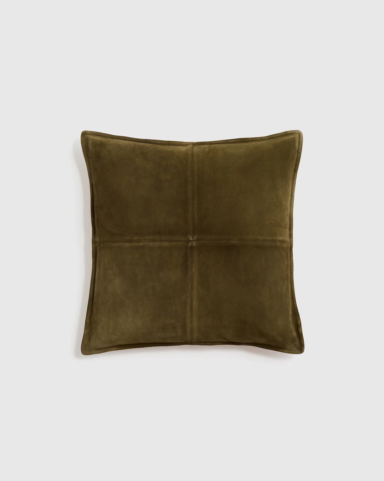 Pieced Suede Pillow Cover by Quince