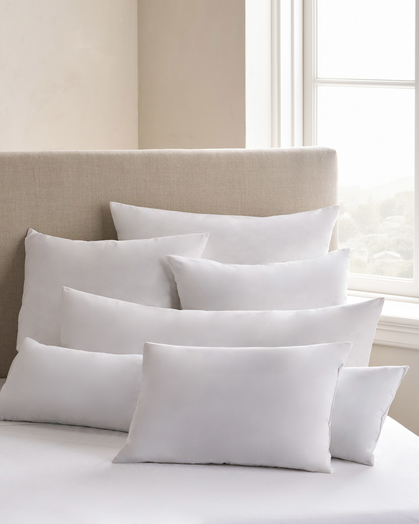 Premium Feather Pillow Insert (Set of 2) - 26x26