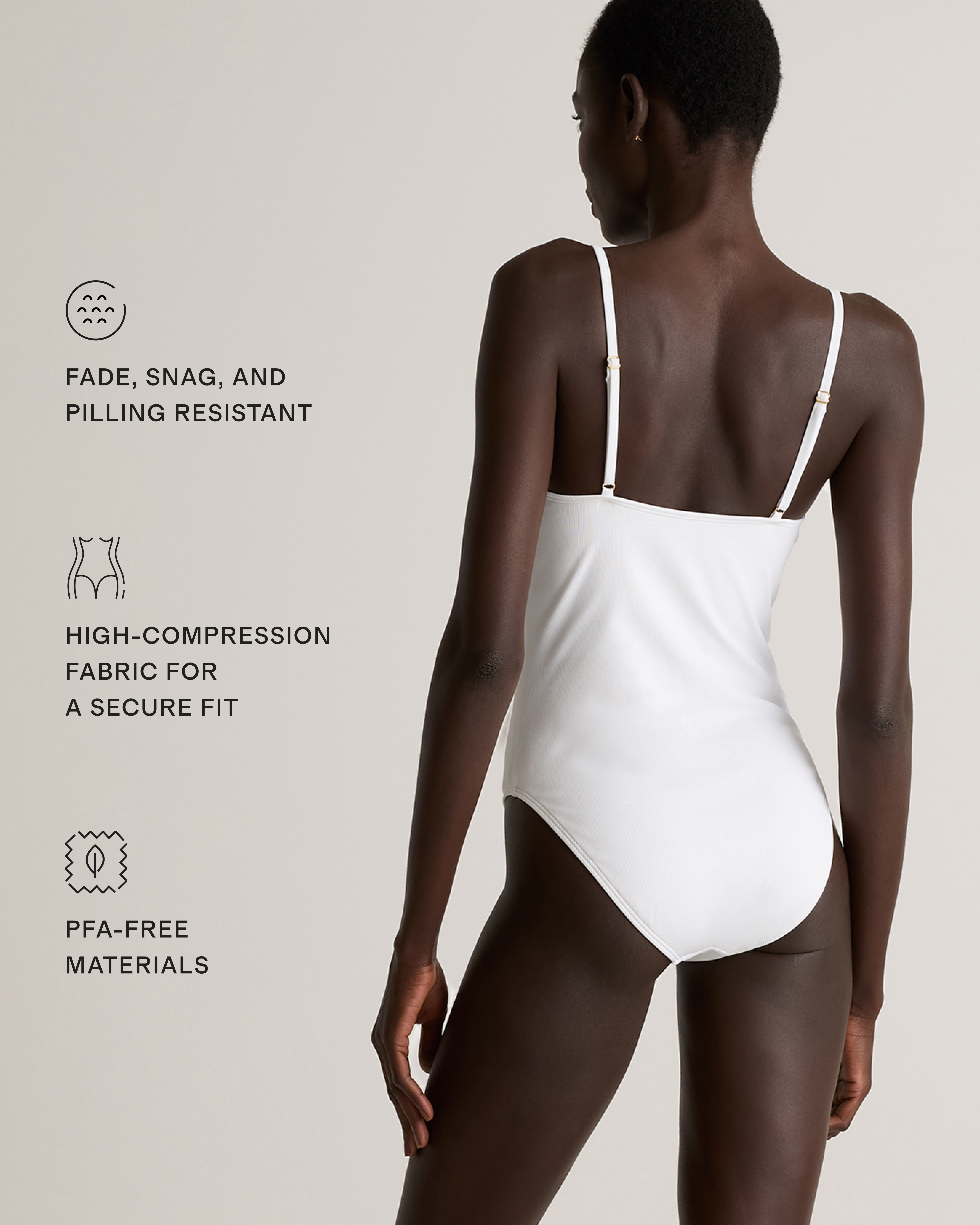Italian Cami Ribbed One-Piece Swimsuit