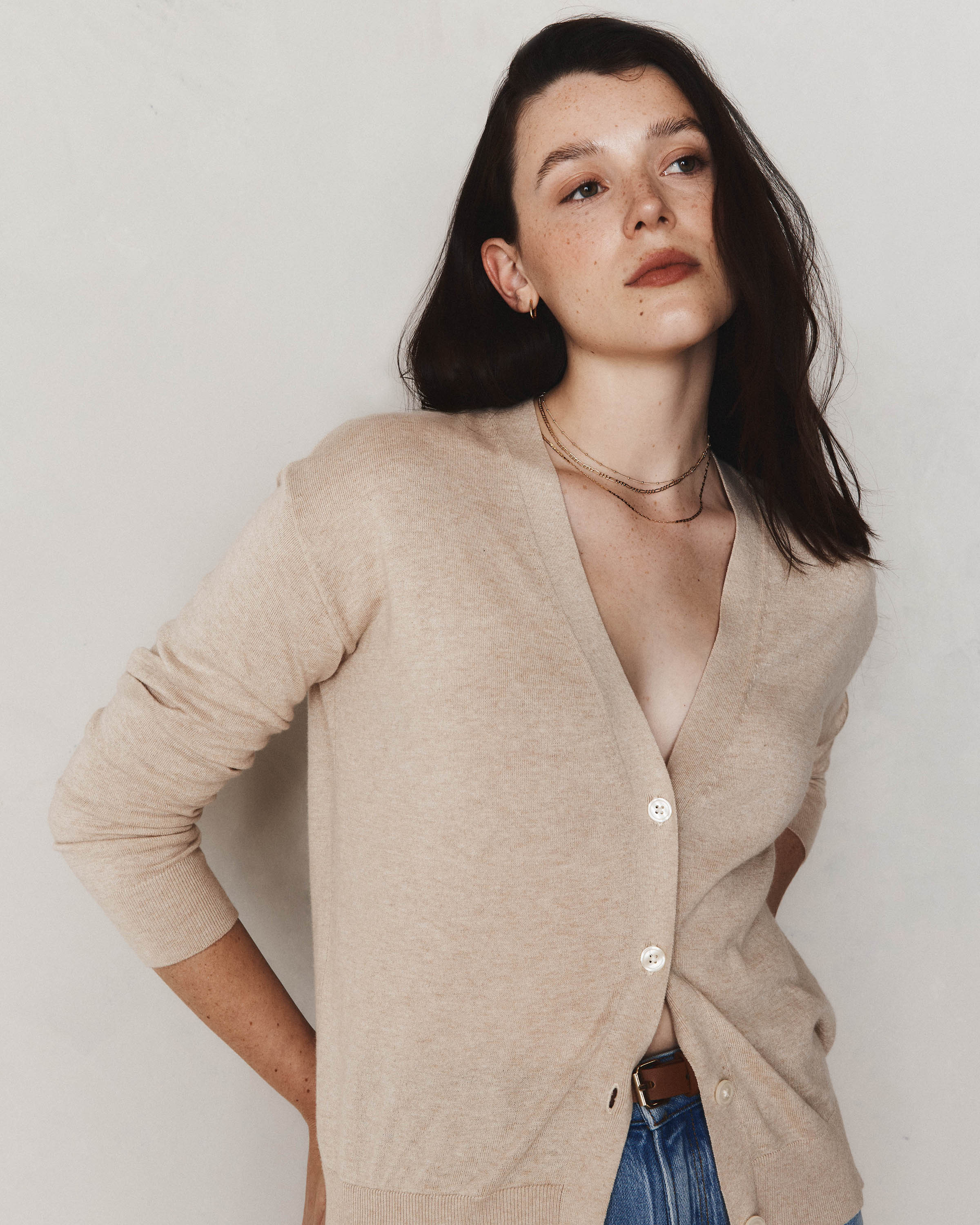 Lightweight Cotton Cashmere Cardigan