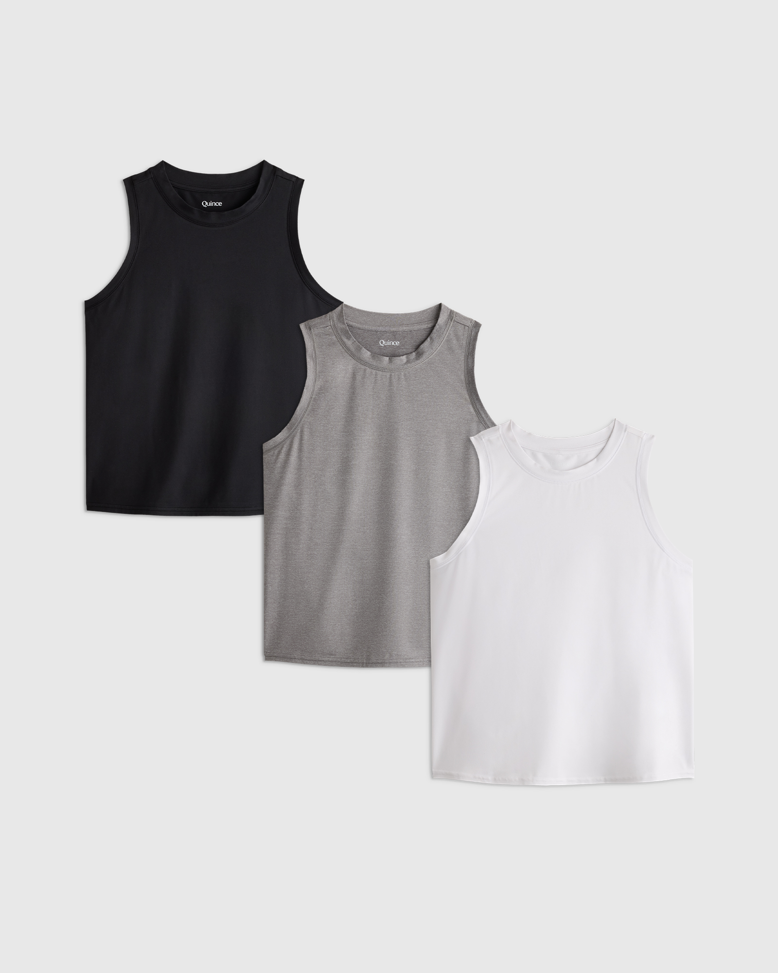True Black Flowknit Breeze High-Neck Tank 3 Pack Bundle