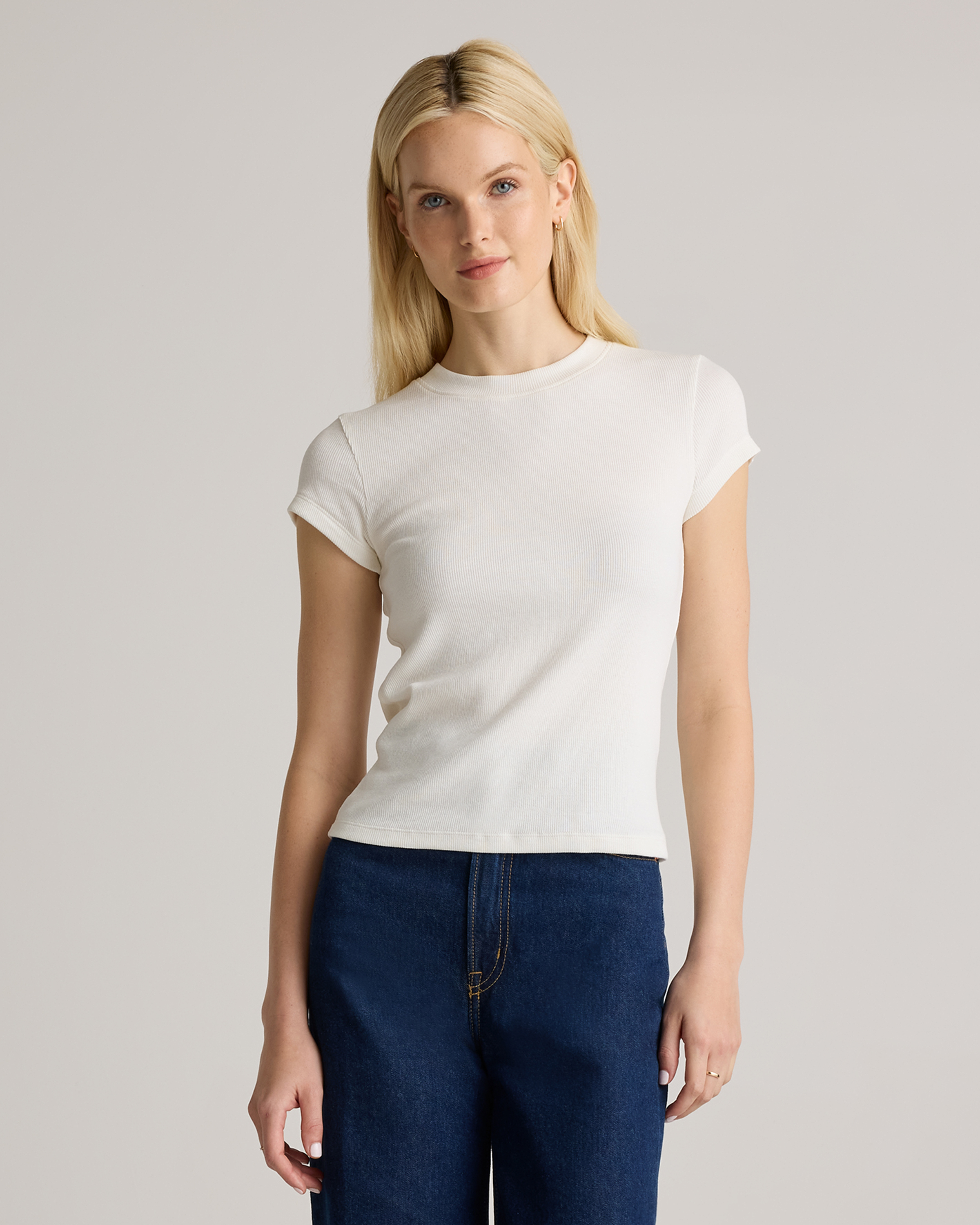 Organic Cotton Micro-Rib Crewneck Tee (3-Pack)