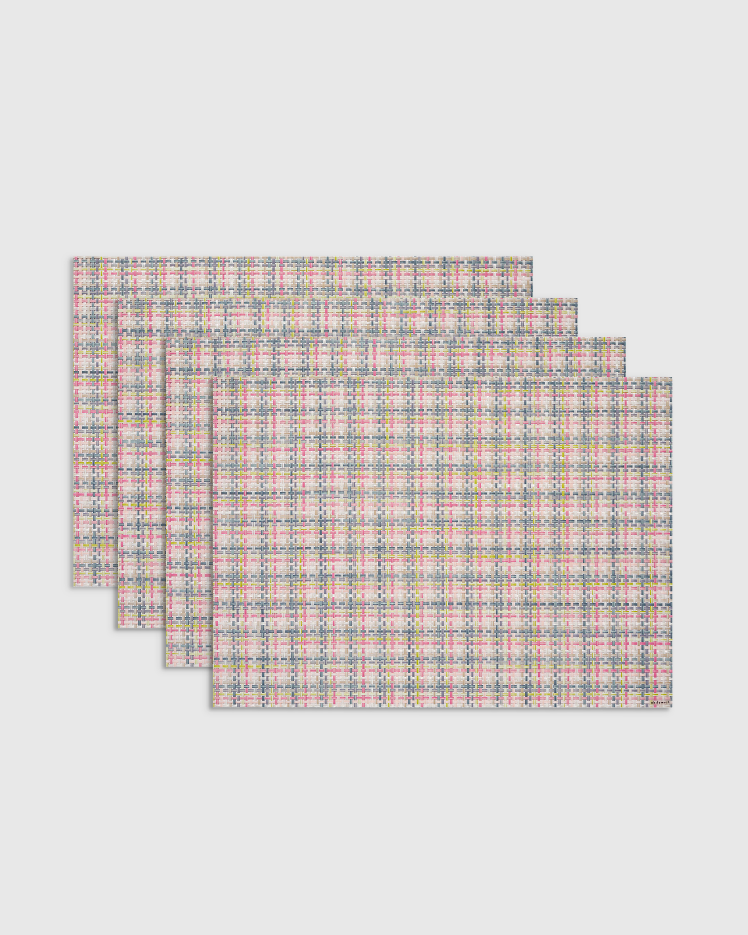 Begonia Basketweave Easy-Care Rectangular Placemat, Set of 4 by Chilewich