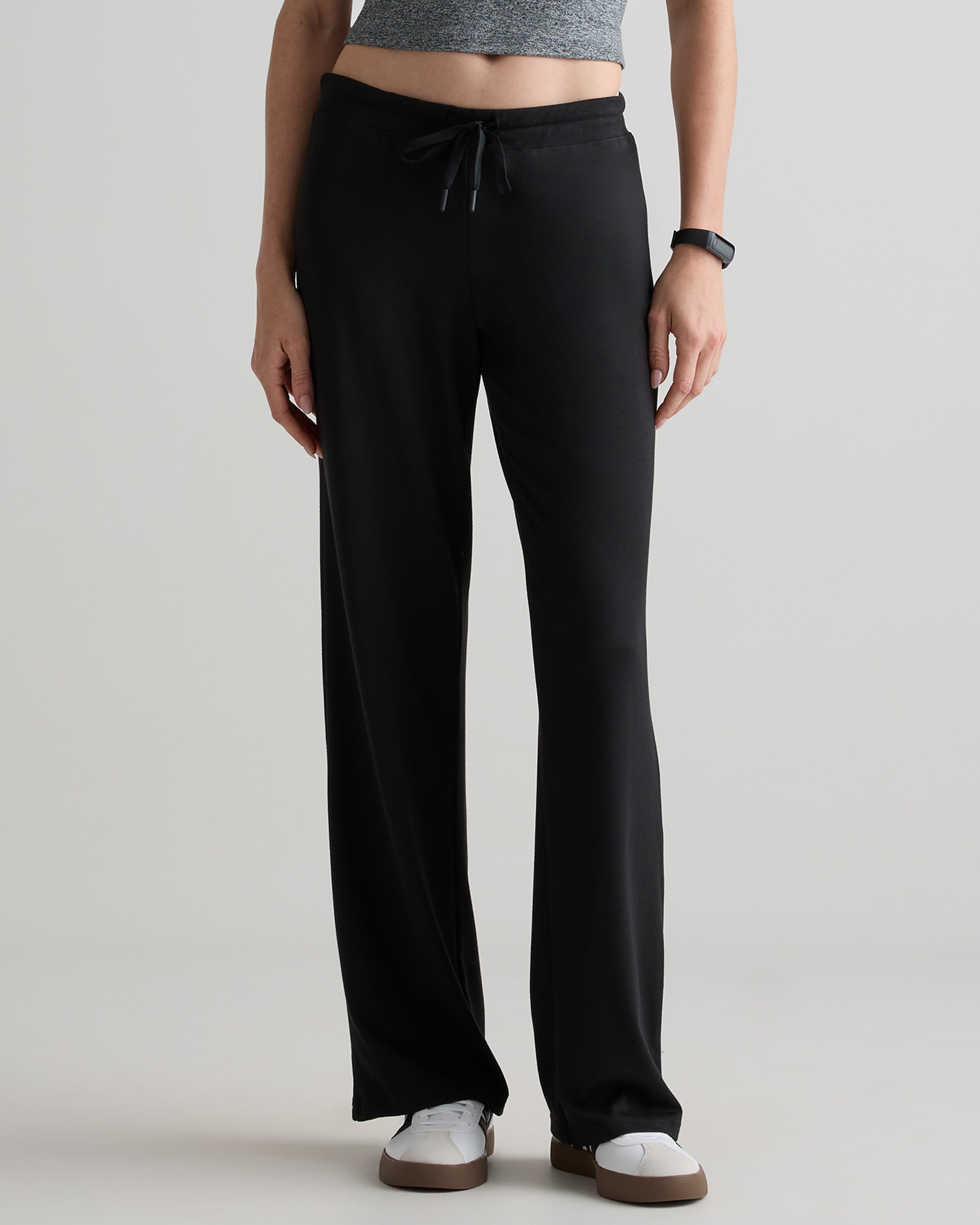 【HI FI FNK】Triple Piping Wide Pants Fuchsia Wide-Leg Pants - Tulip Hem Pants - High Waist Pants