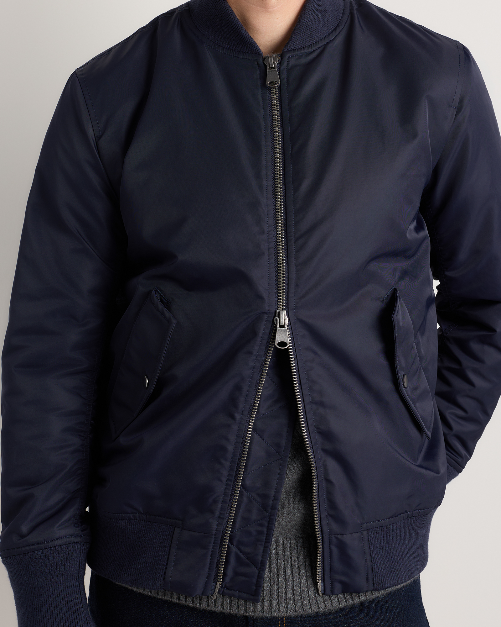 Men's Flight Nylon Bomber Jacket