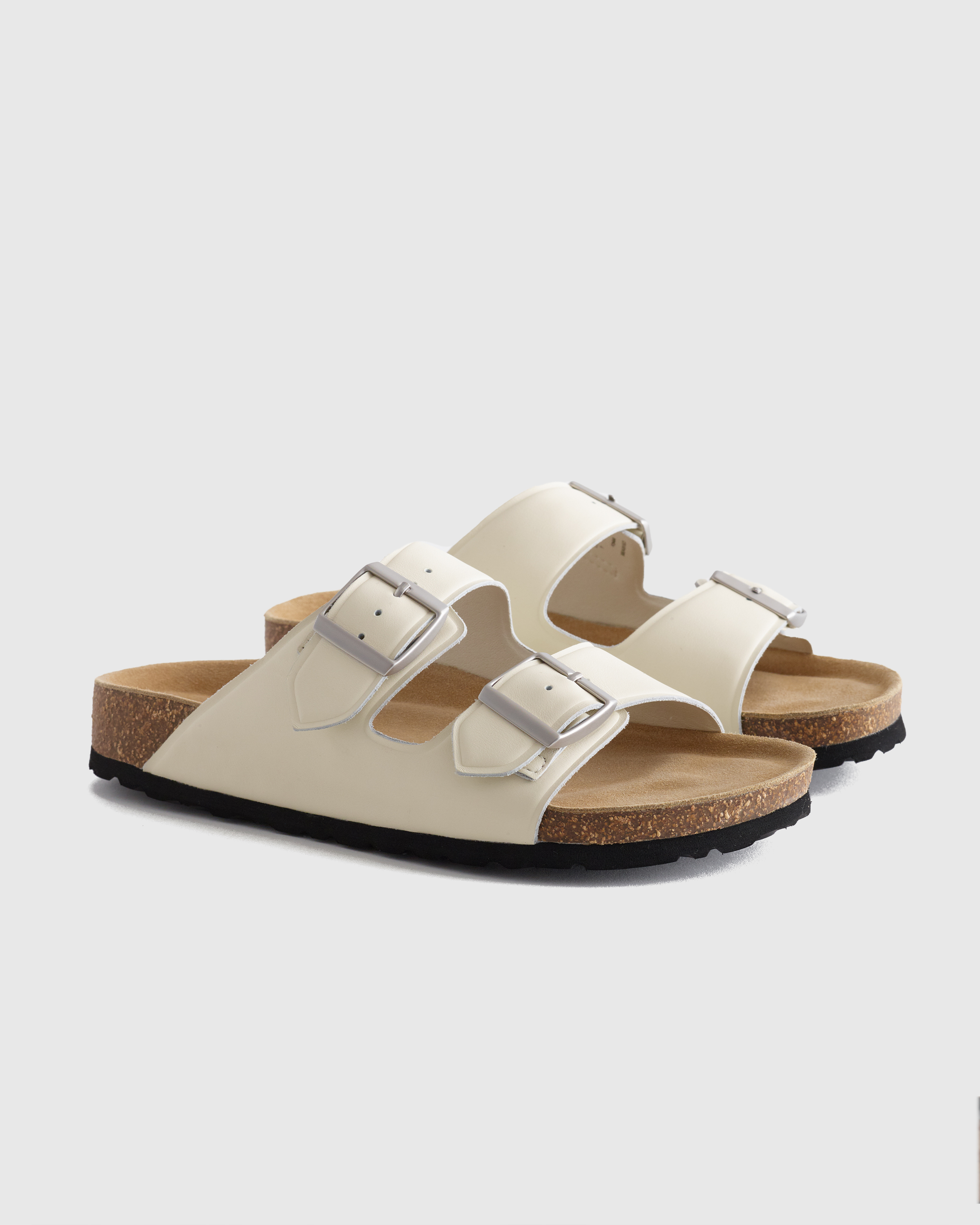 Nappa Leather Double Buckle Slide