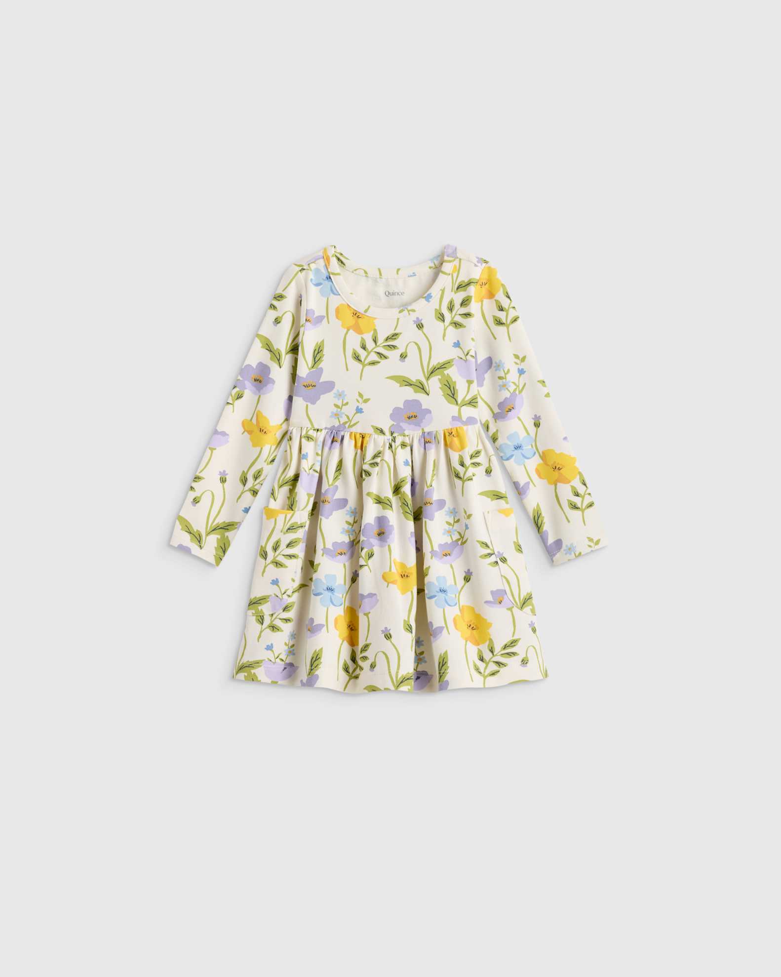 long sleeve poppy dress Pink City Prints Mia Dress