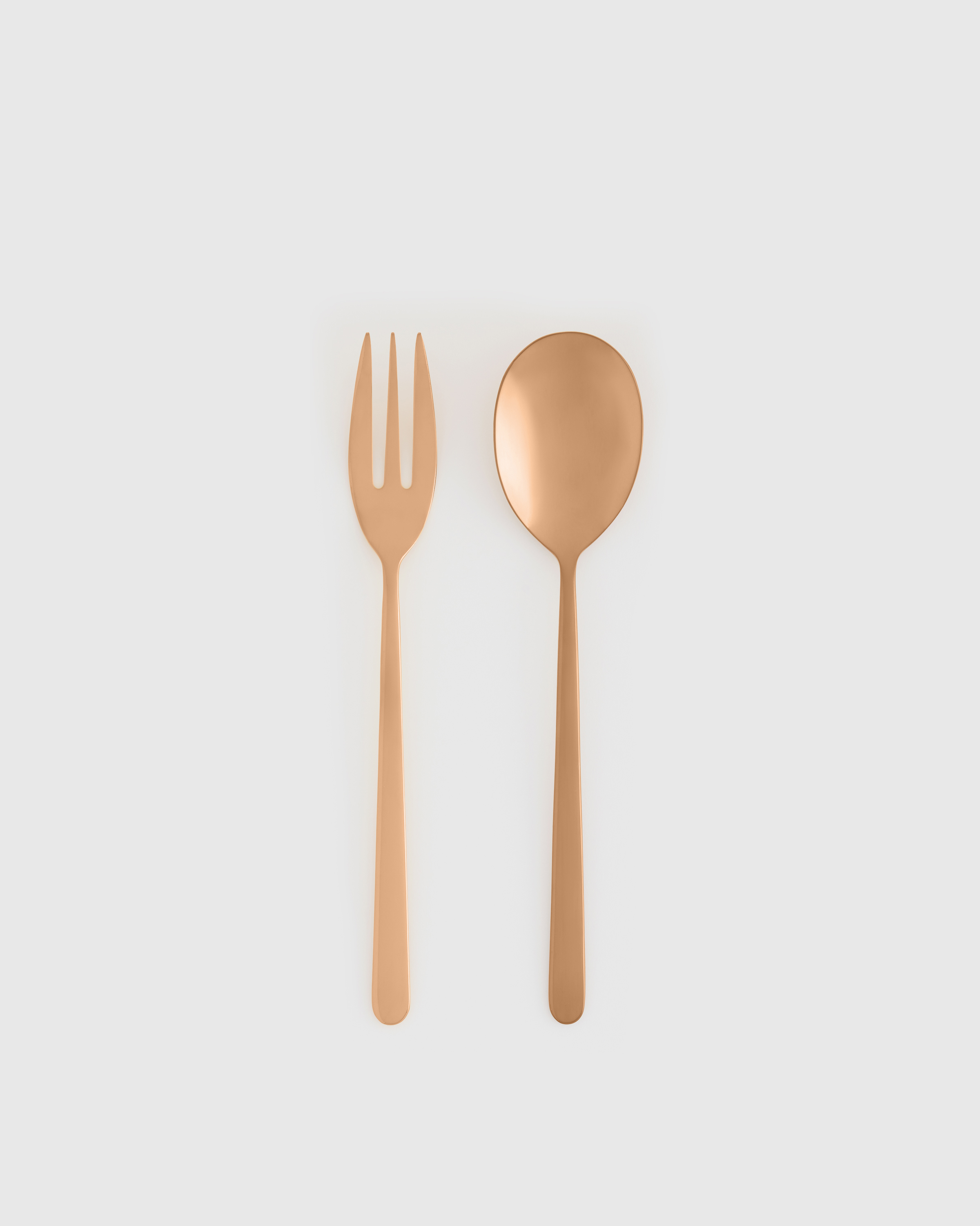Brushed Bronze Linea 2-Pc Serving Utensil Set by Mepra