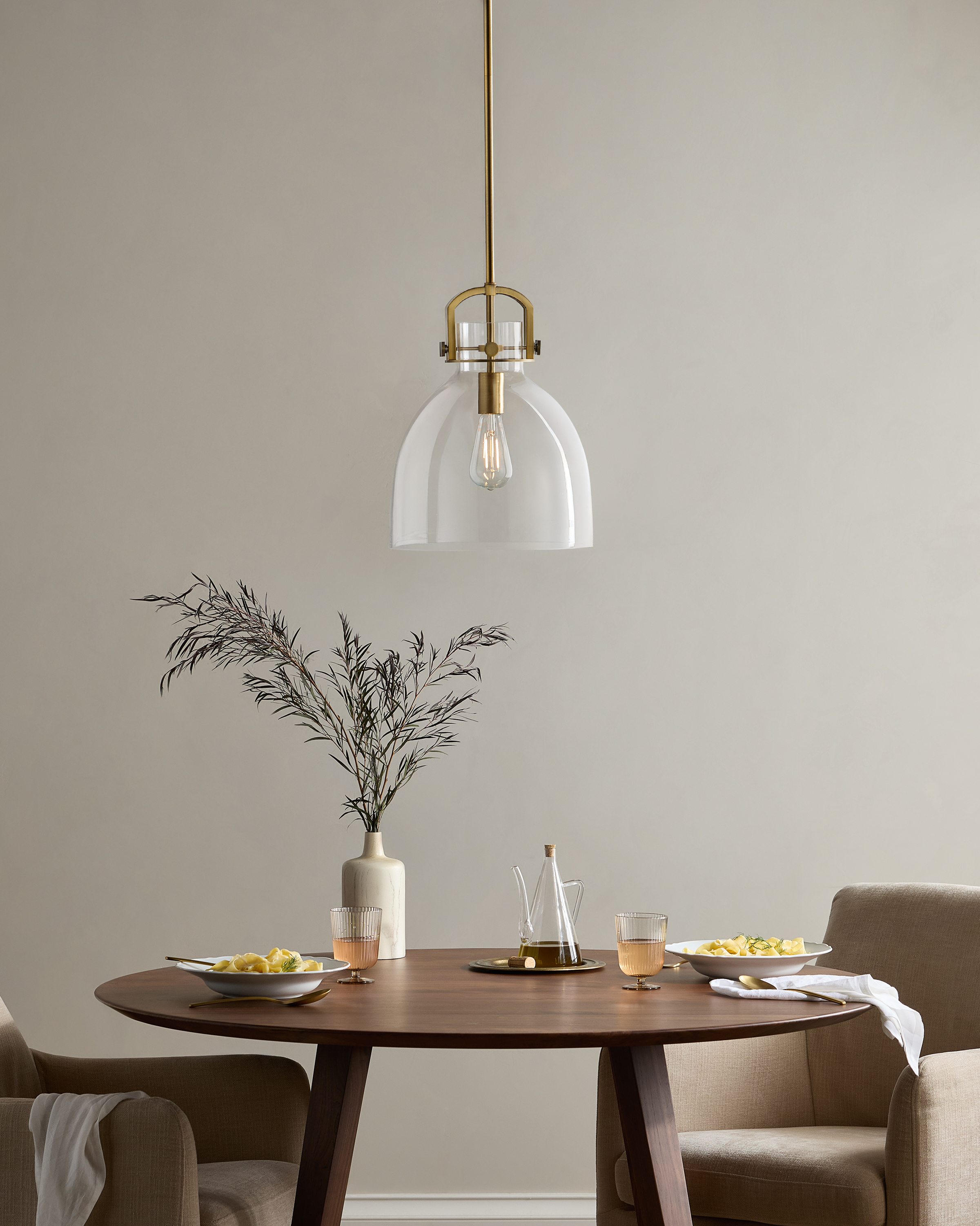 Quince Glass Bell Pendant Light - Thumbnail 3