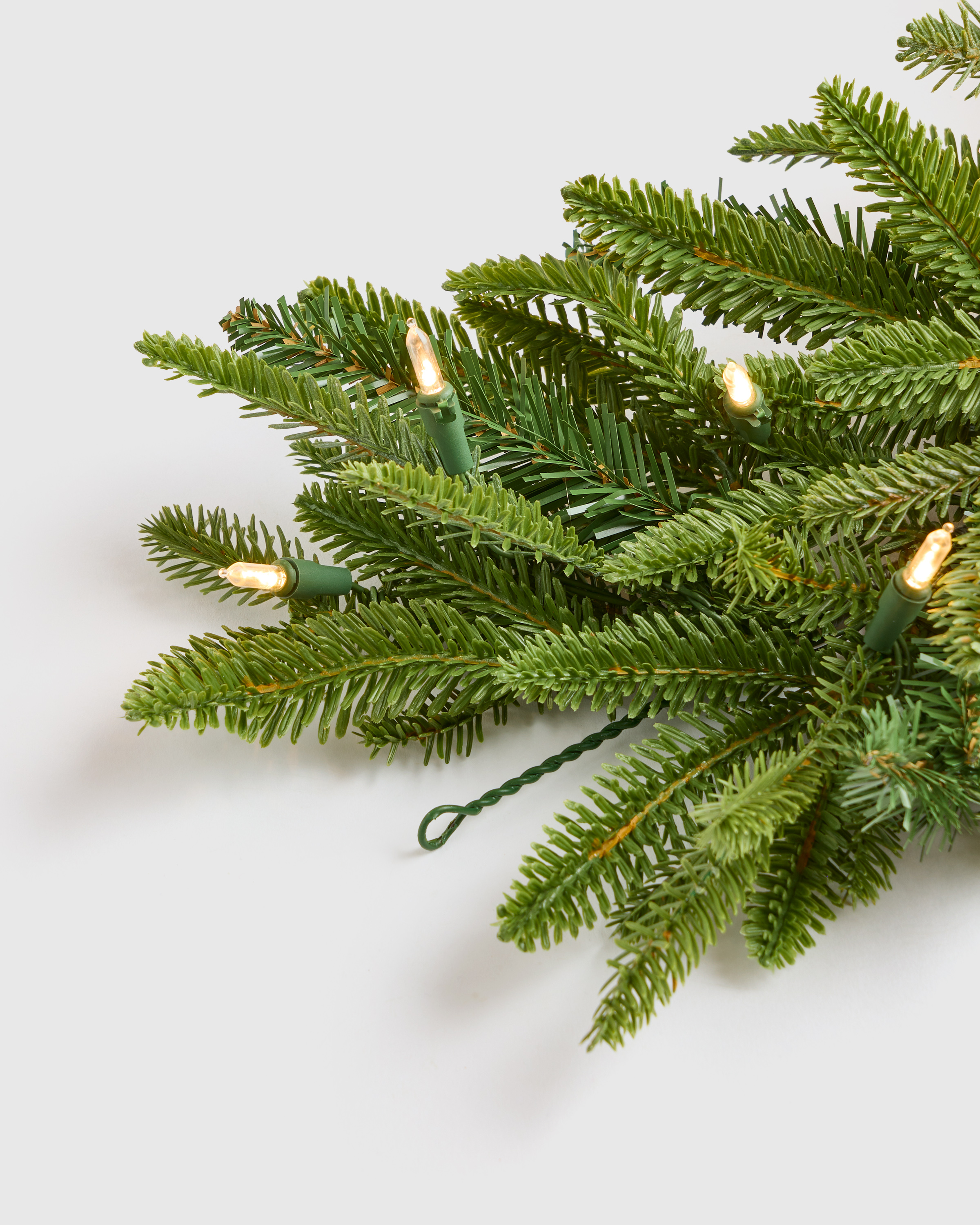 Lit Fraser Fir Garland - Forest Green, 9'