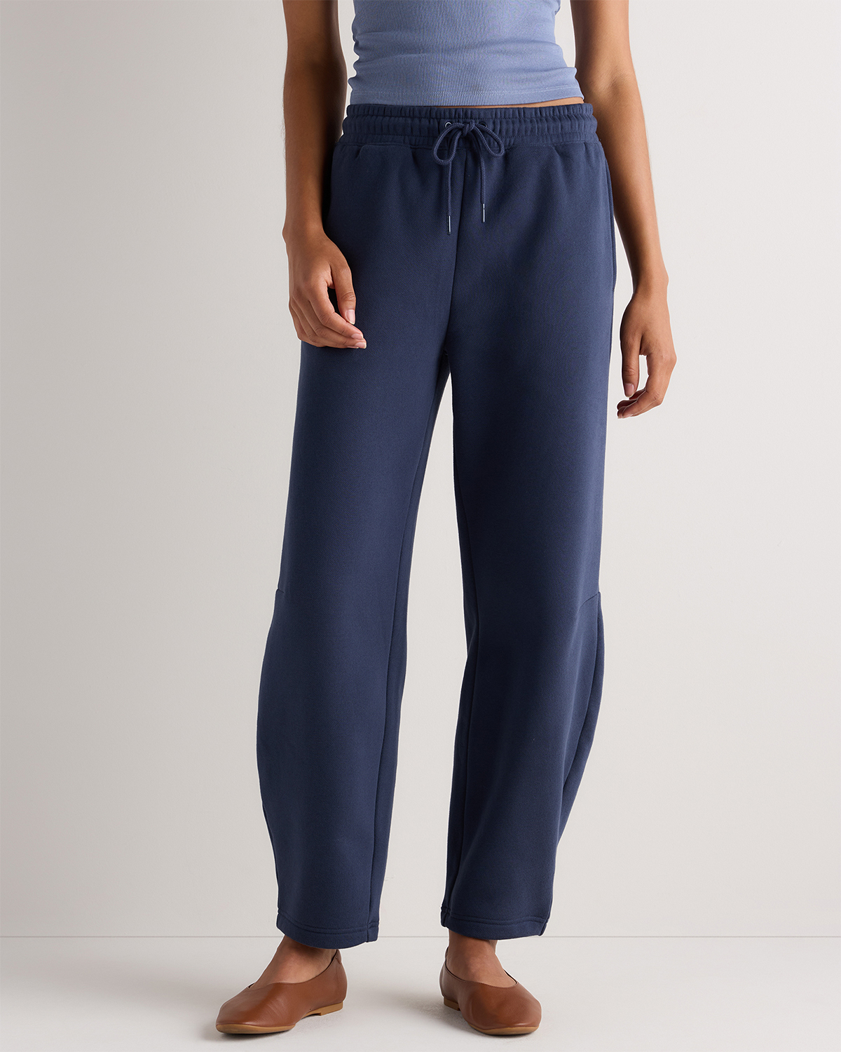 Washed Deep Navy Everyday Fleece Barrel Sweatpants