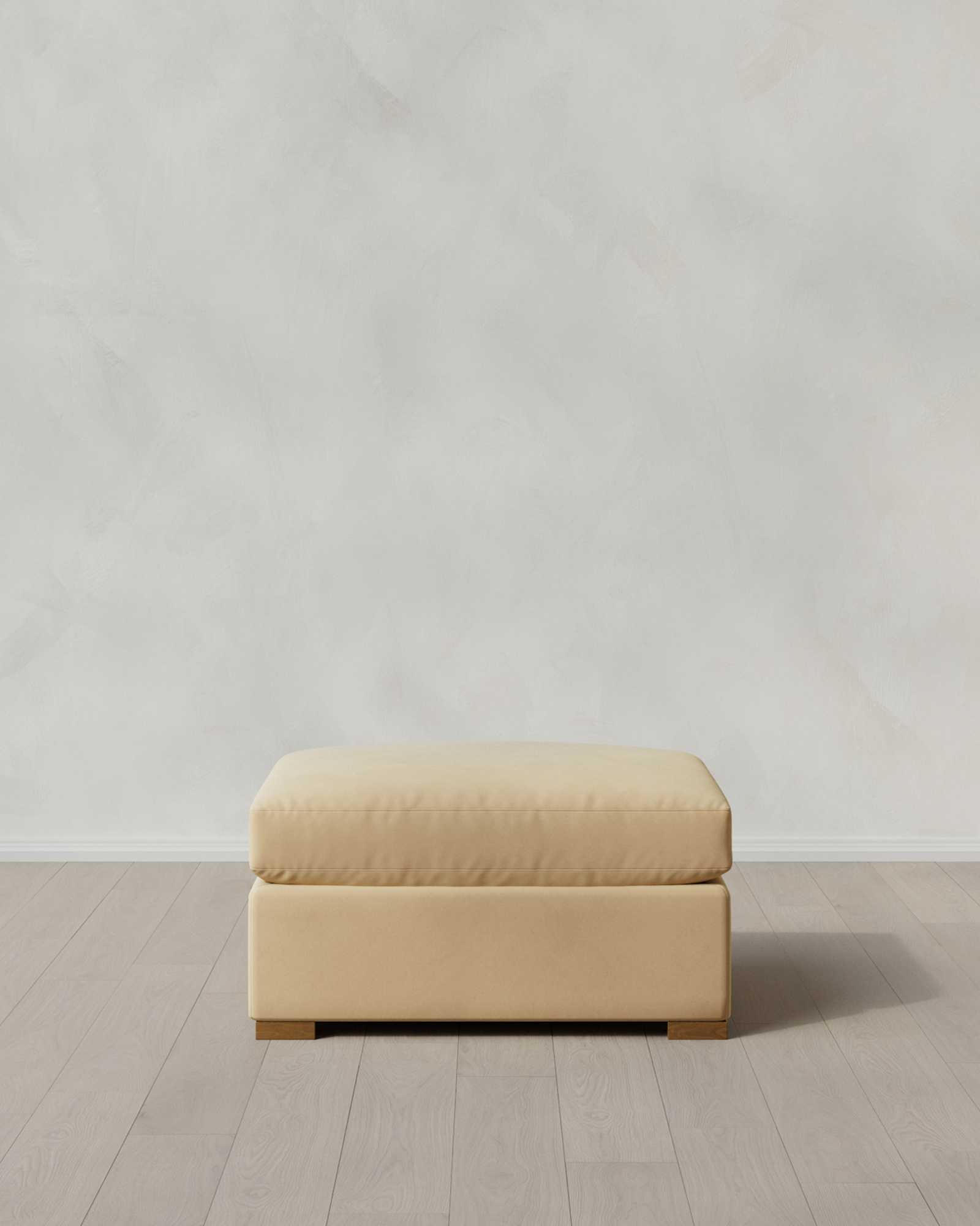 Hollis Slope Arm Ottoman 37in Performance Velvet Linen