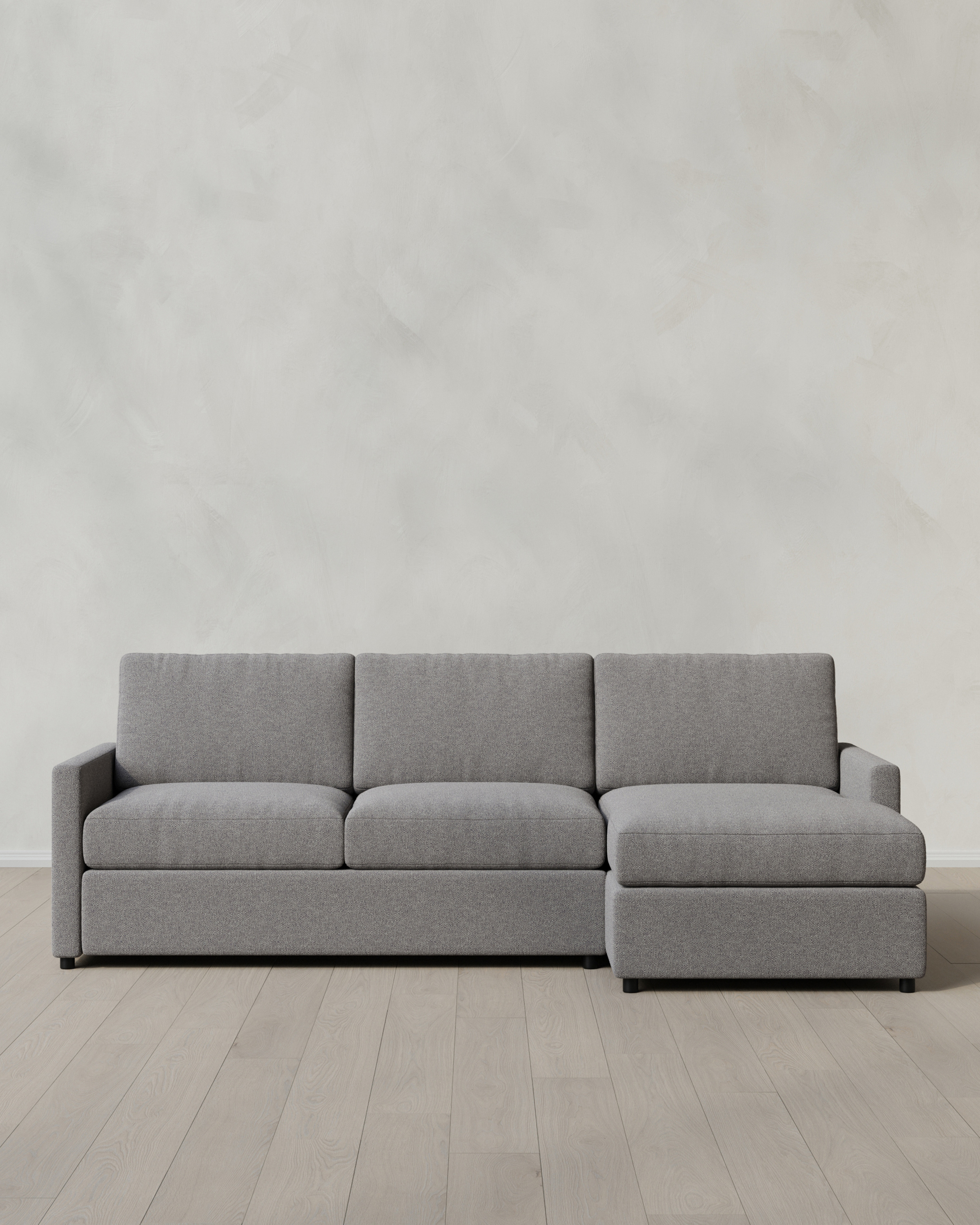 Ash Brennan Chaise Sectional in Performance Basketweave