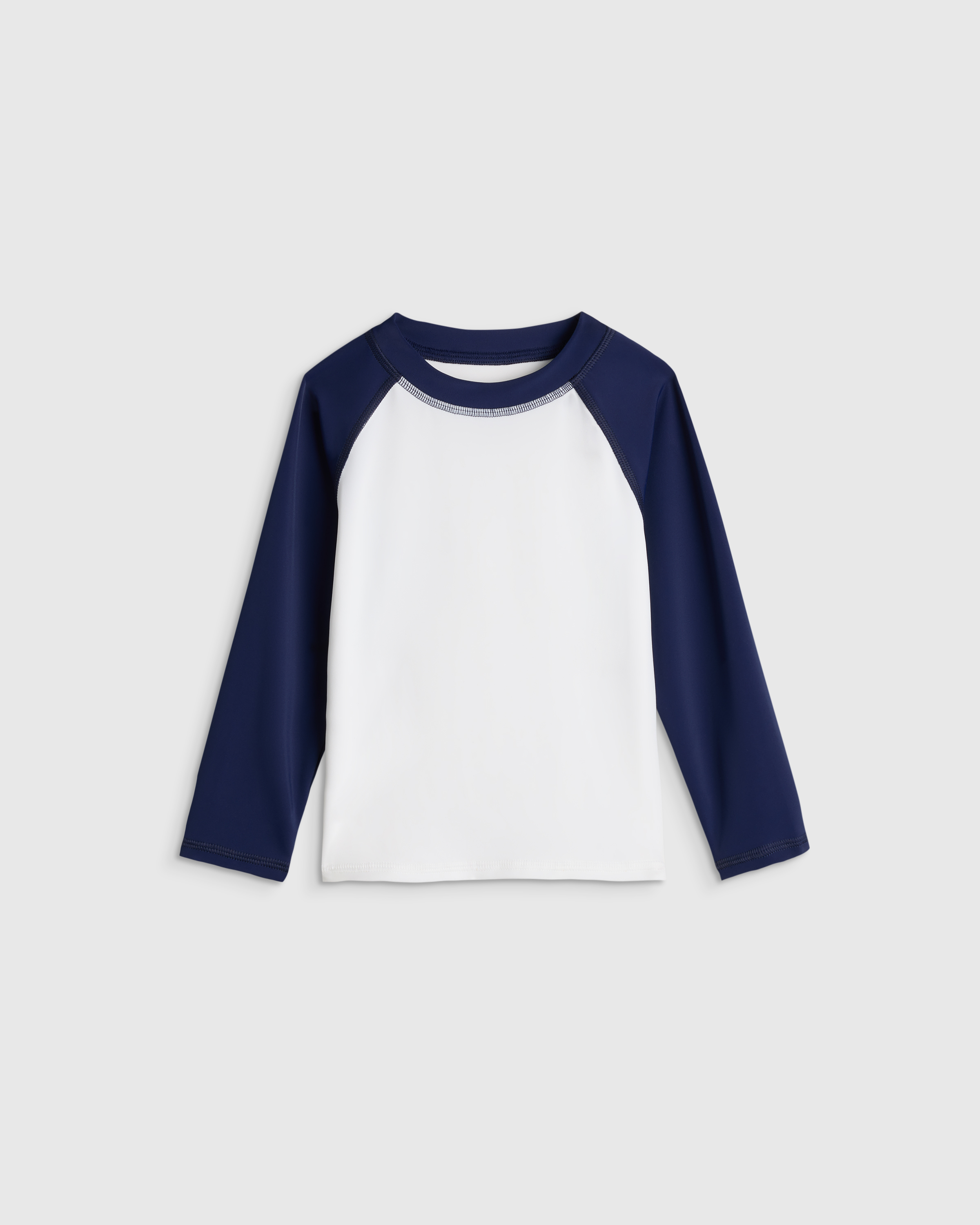 Navy/White Long Sleeve Raglan Rash Guard
