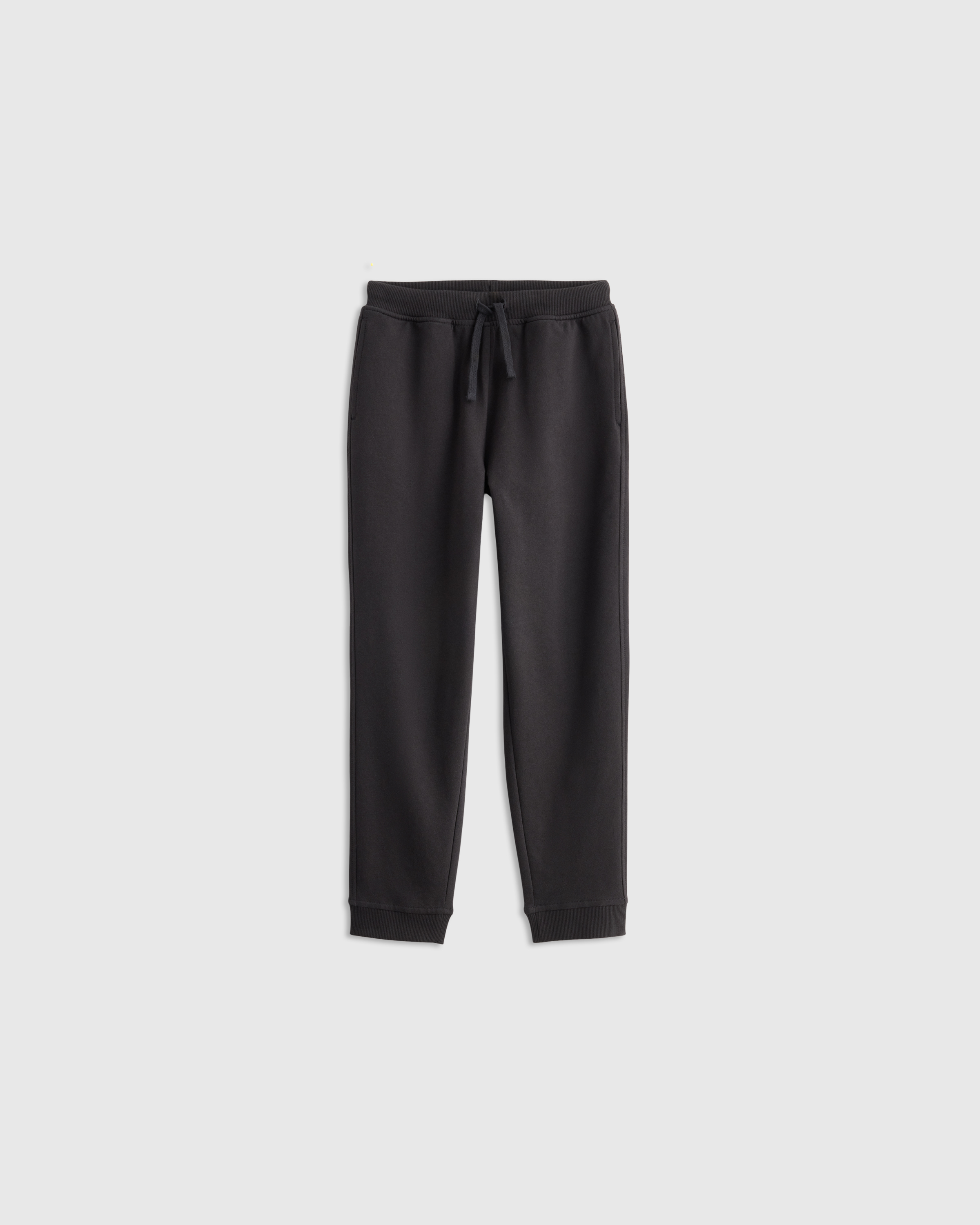 Black Organic Cotton French Terry Joggers 