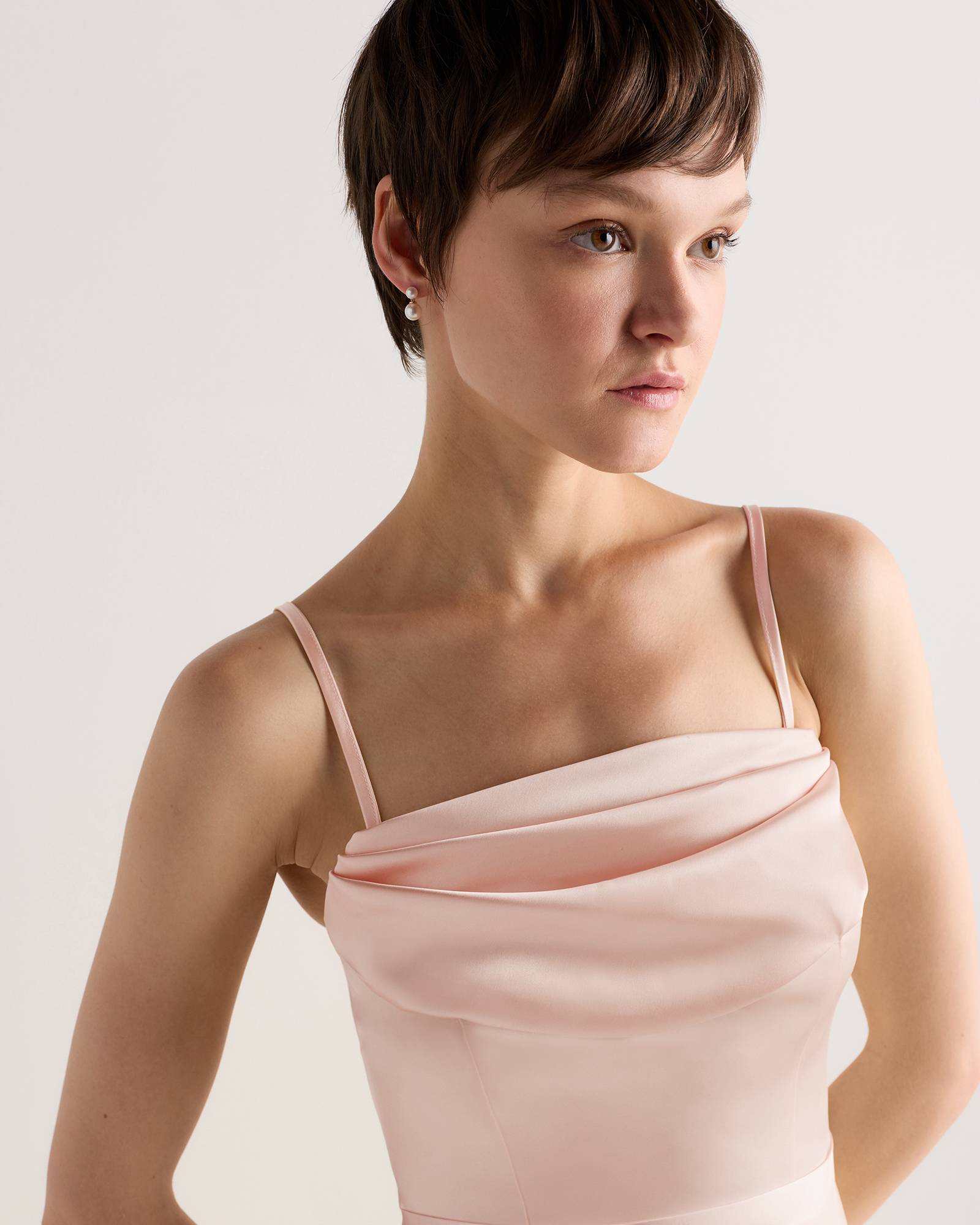 pink convertible dress Azazie Leonis