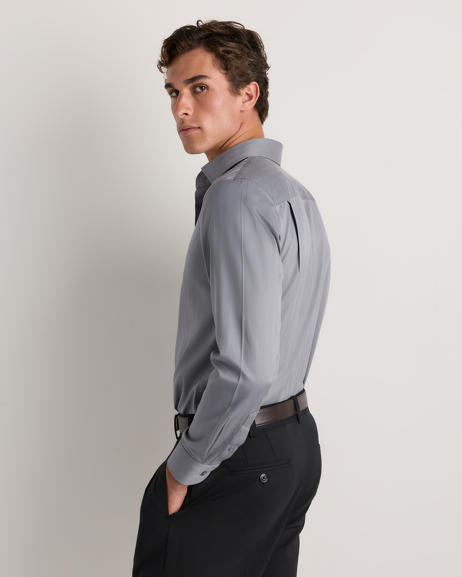 white christmas dresses Supima Cotton Long Sleeve Polo Shirt in White L
