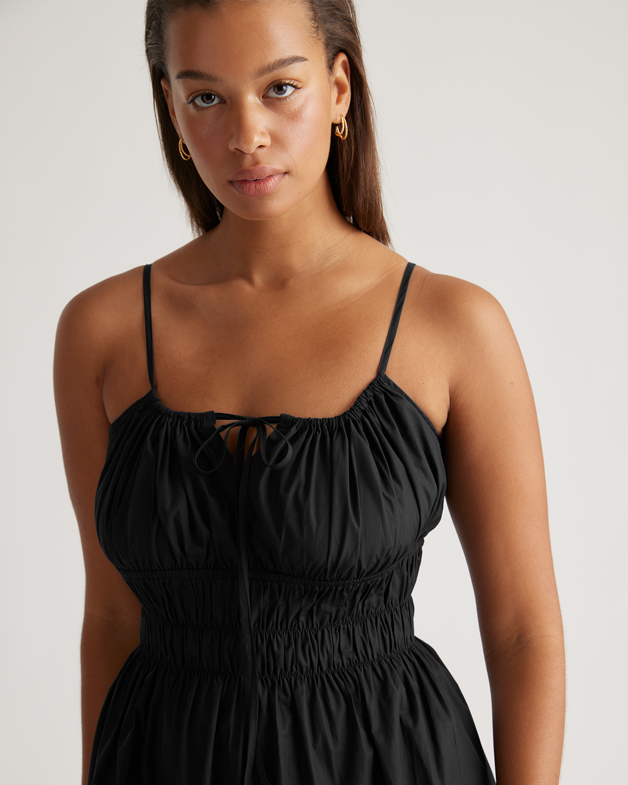 LE'RURE Cotton race souffle sleeve dress | DRESS,DRESS