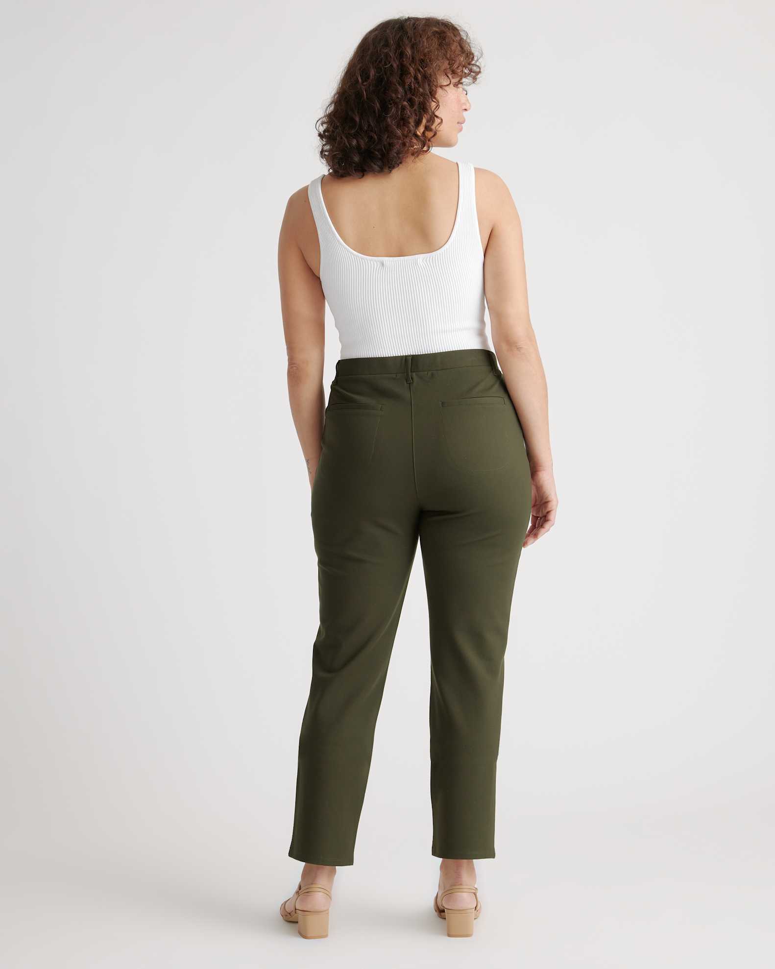 Ultra-Stretch Ponte Straight Leg 4-Pocket Pants 28