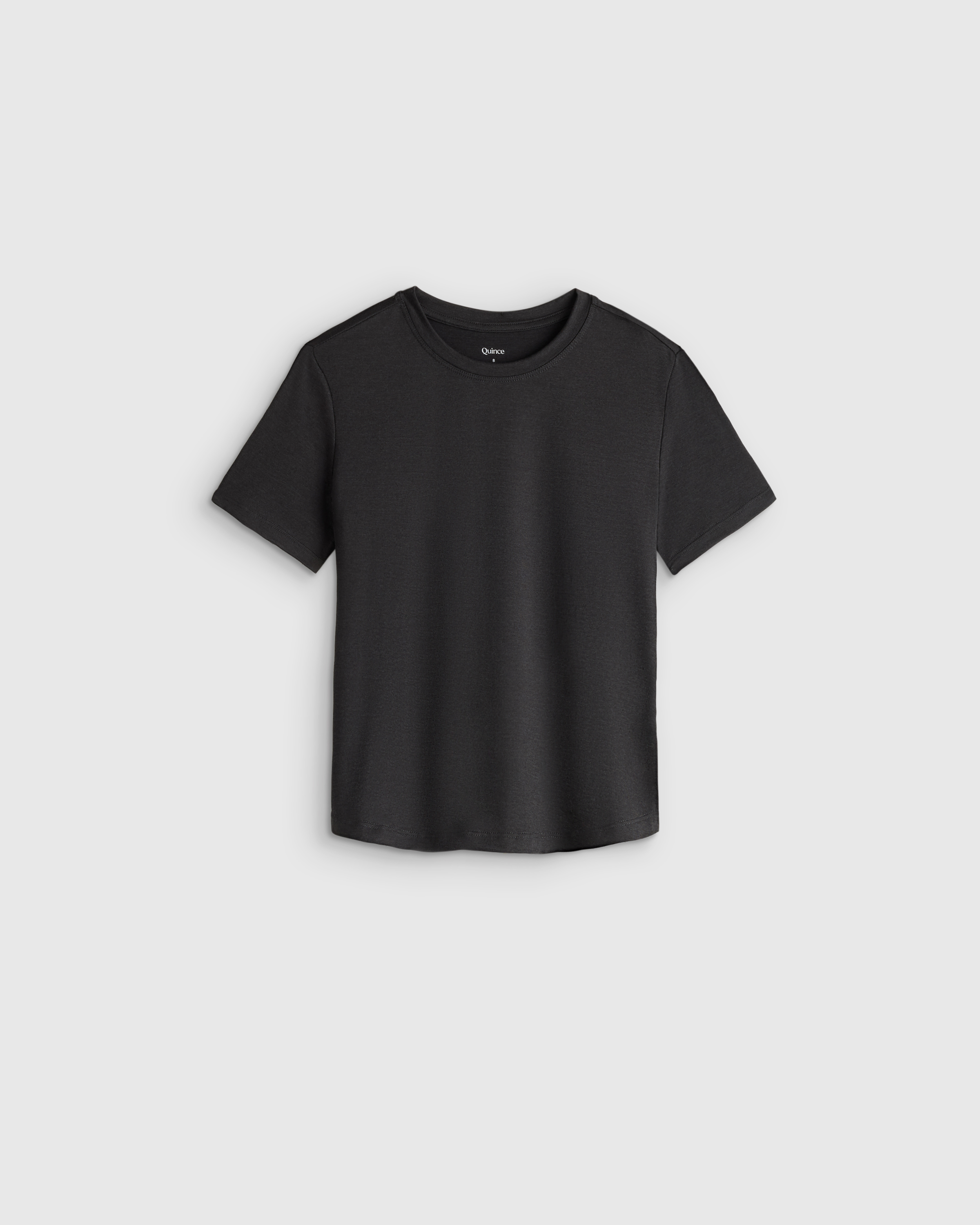 Heather Black Girls Flowknit Breeze Tee