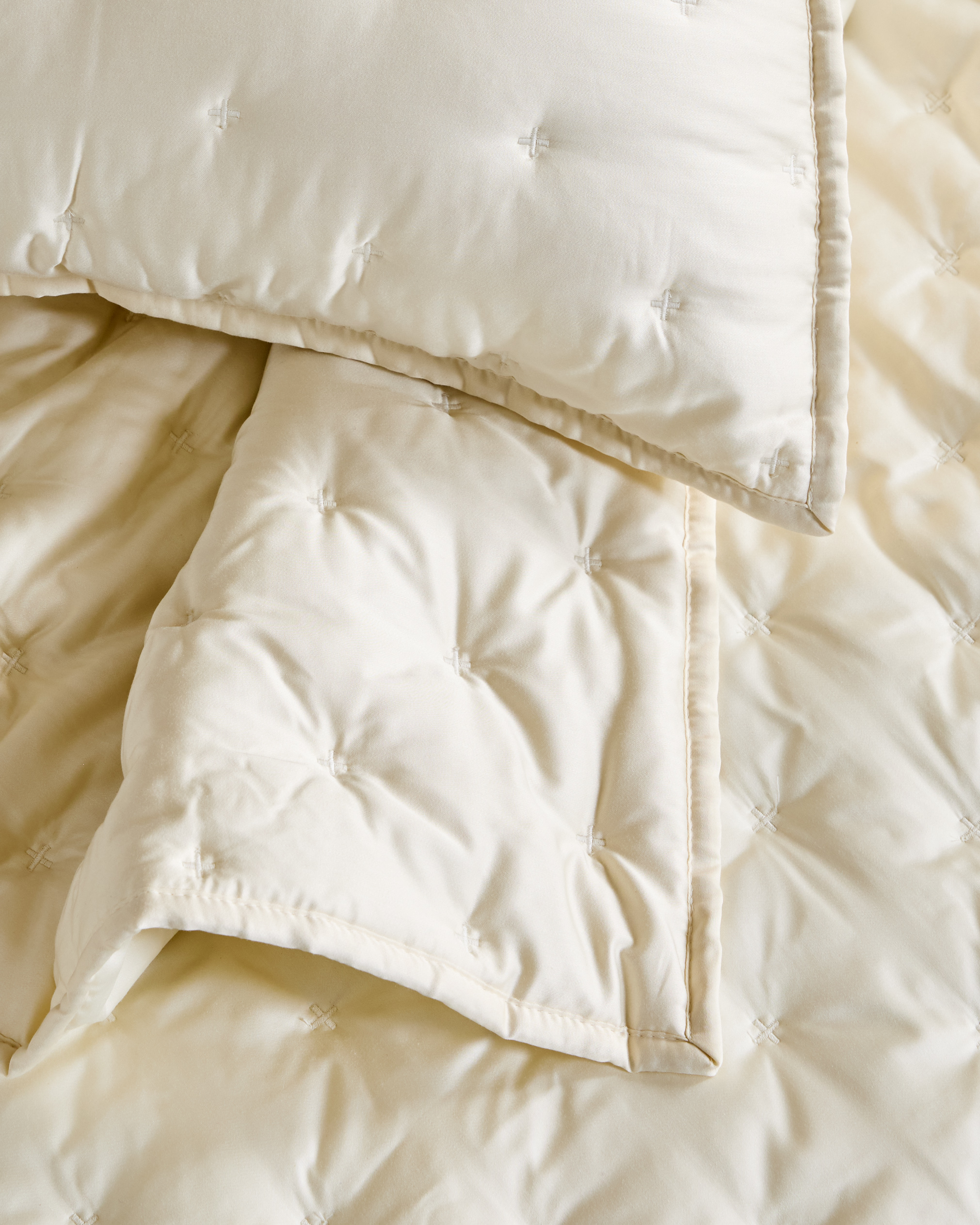 Bamboo Dream Quilt Set - Ivory, King/Cal King