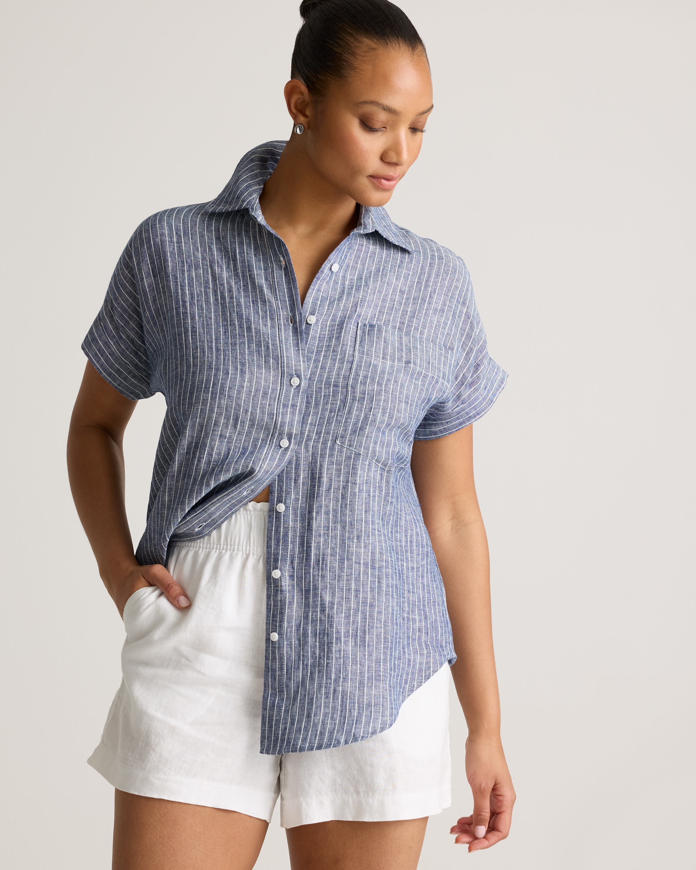 売れ筋商品|||アベックレフィレ カットソー トップス レディース Women's Printed Button-Front Camp Shirt Ivory Tabletop Print Max Studio womens Printed Woven Camp Shirt, XS - Walmart.com