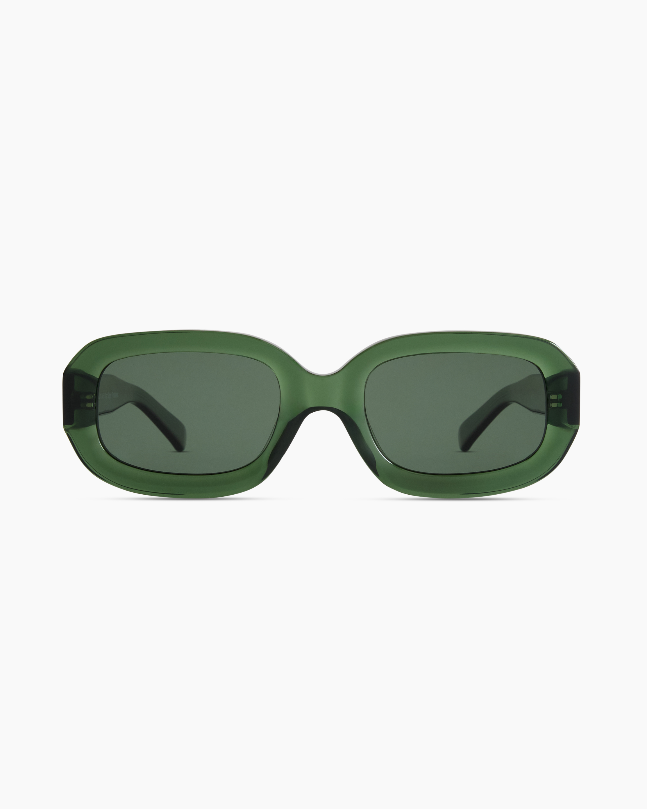 Clear Sage with Green lens Santorini Polarized Acetate Sunglasses