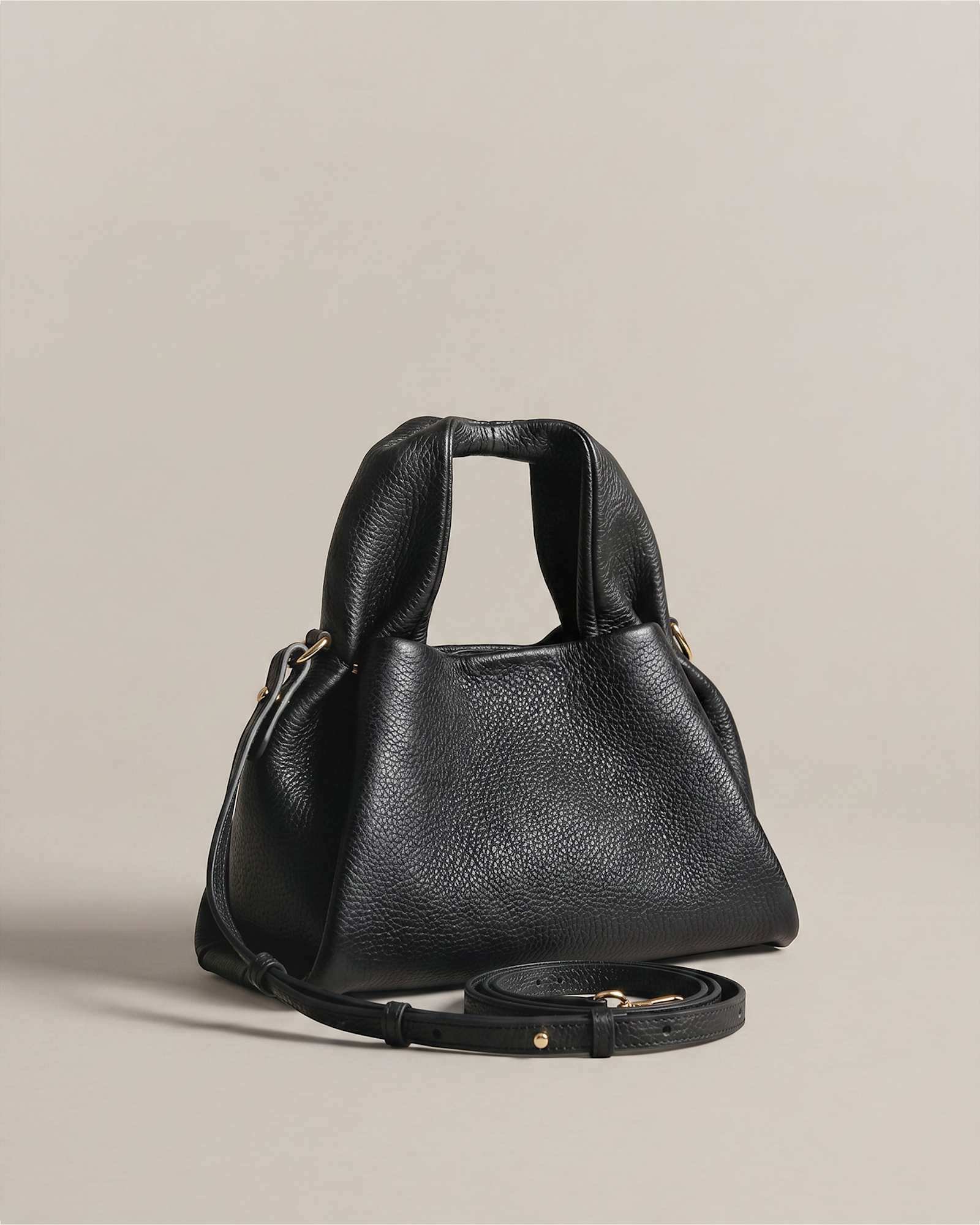 Italian Leather Trapeze Crossbody 1
