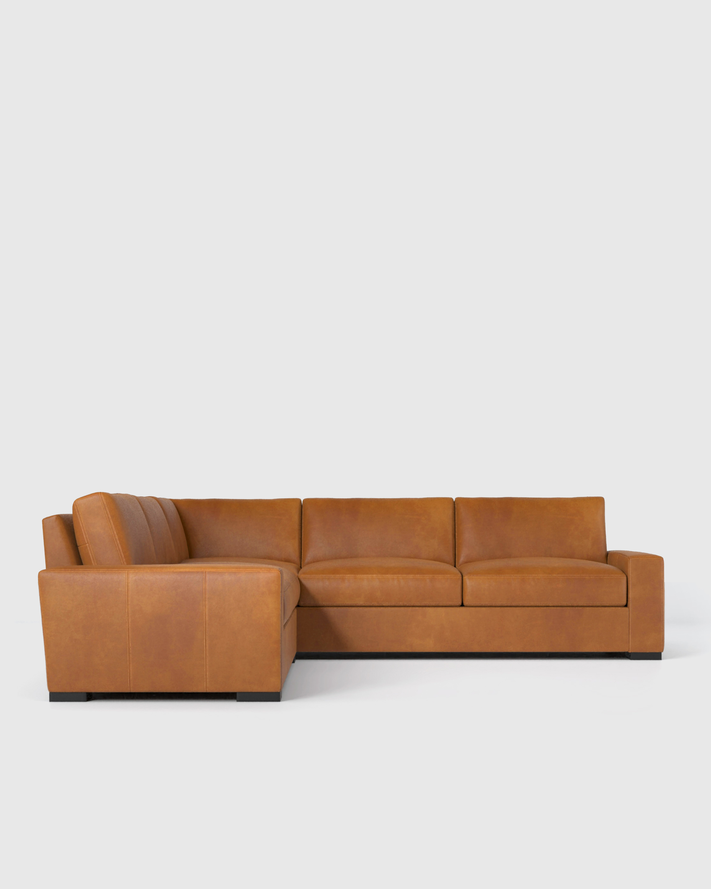 Stillman Leather L Sectional - Thumbnail 2