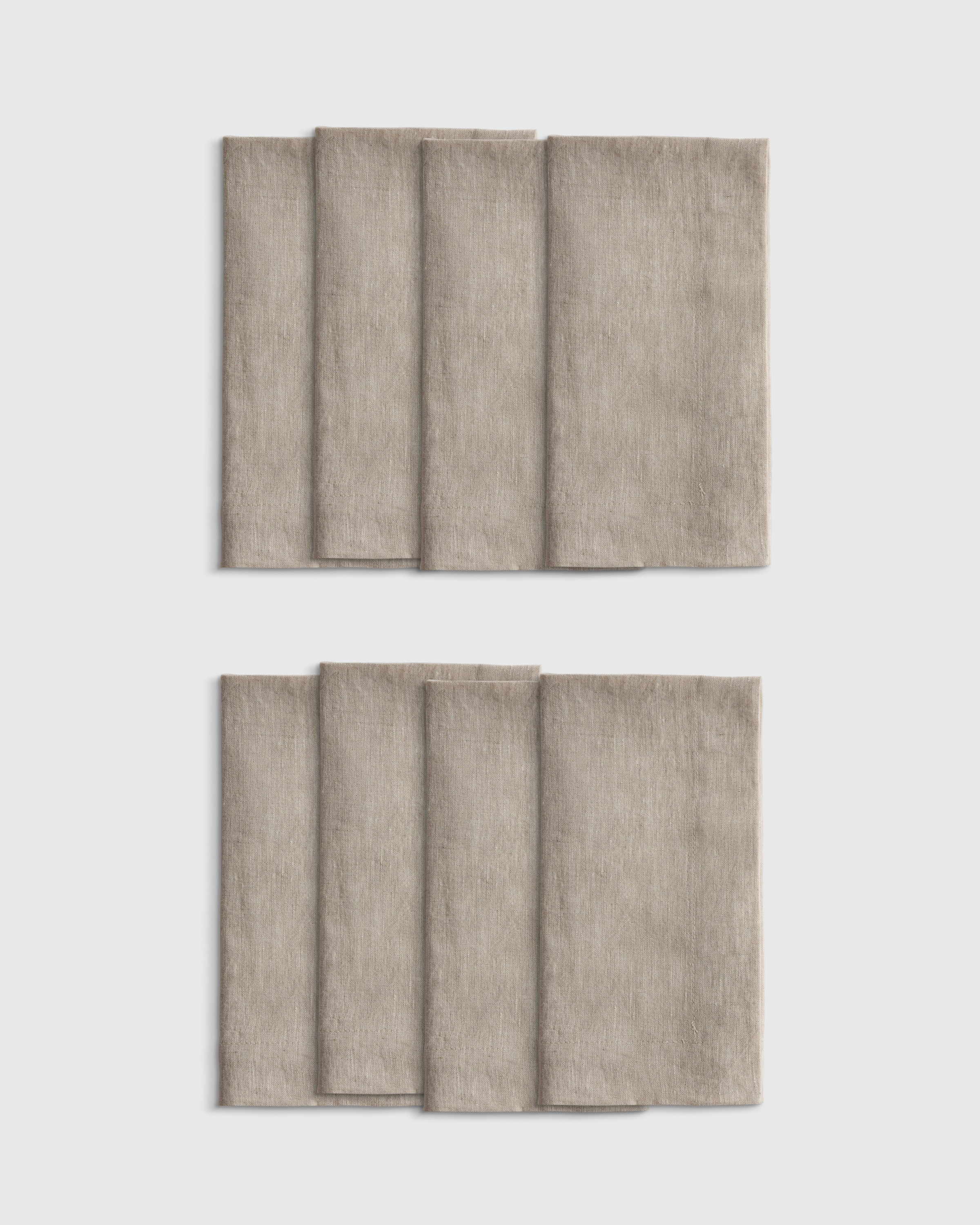 Flax European Linen Wide-Hem Napkins (Set of 8)