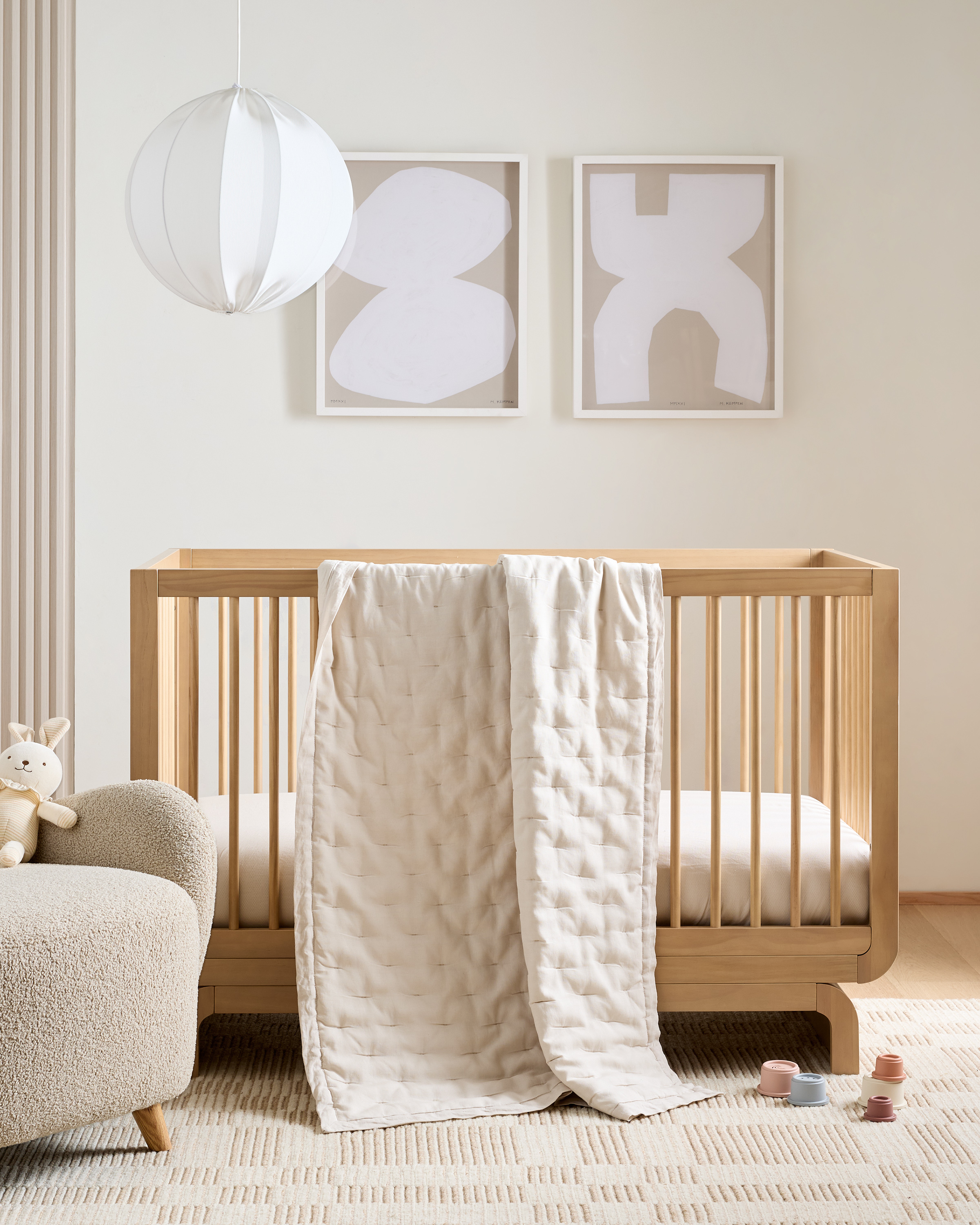 European Linen Toddler Dream Quilt - thumbnail 5