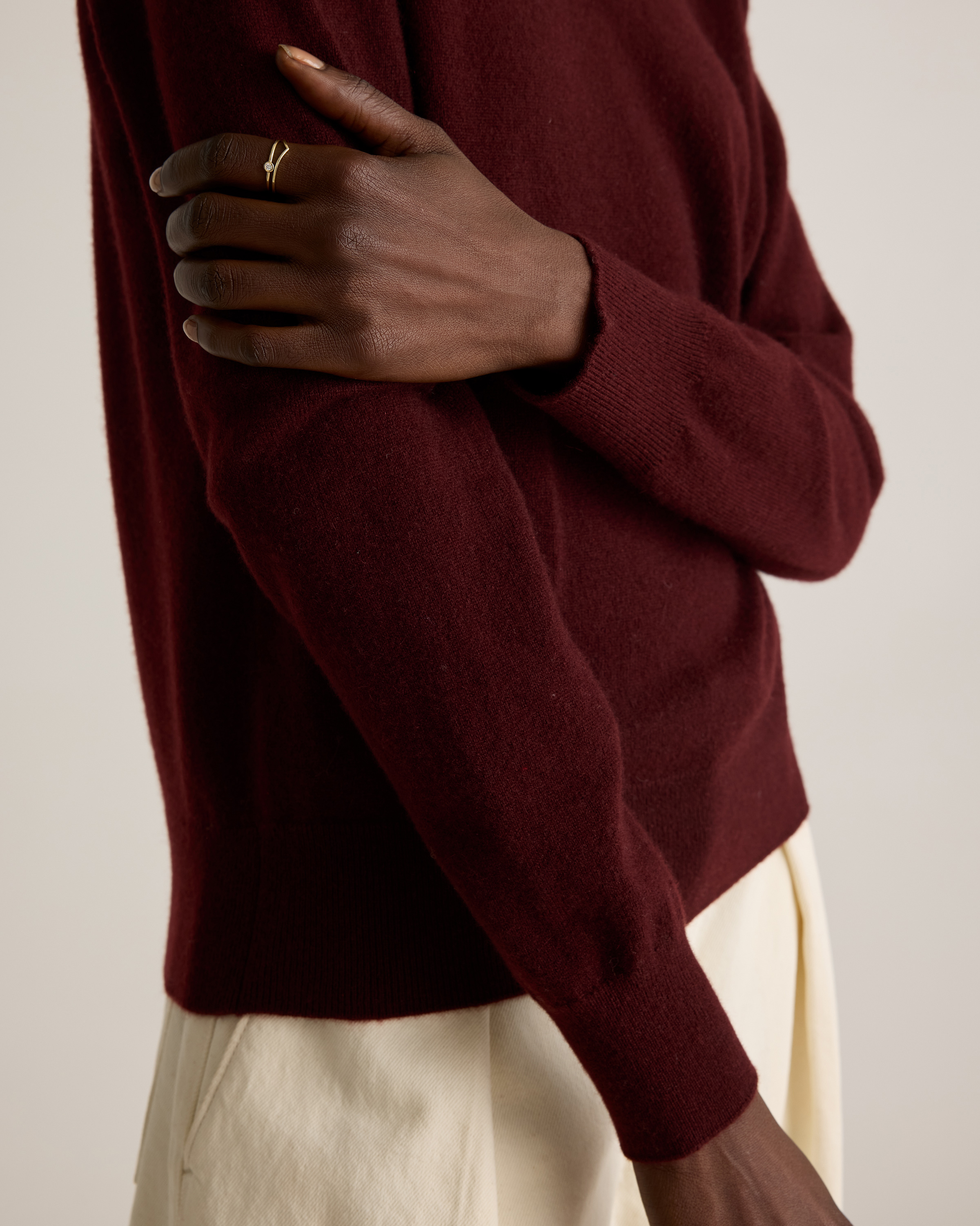 The Cashmere V-Neck Sweater | Quince