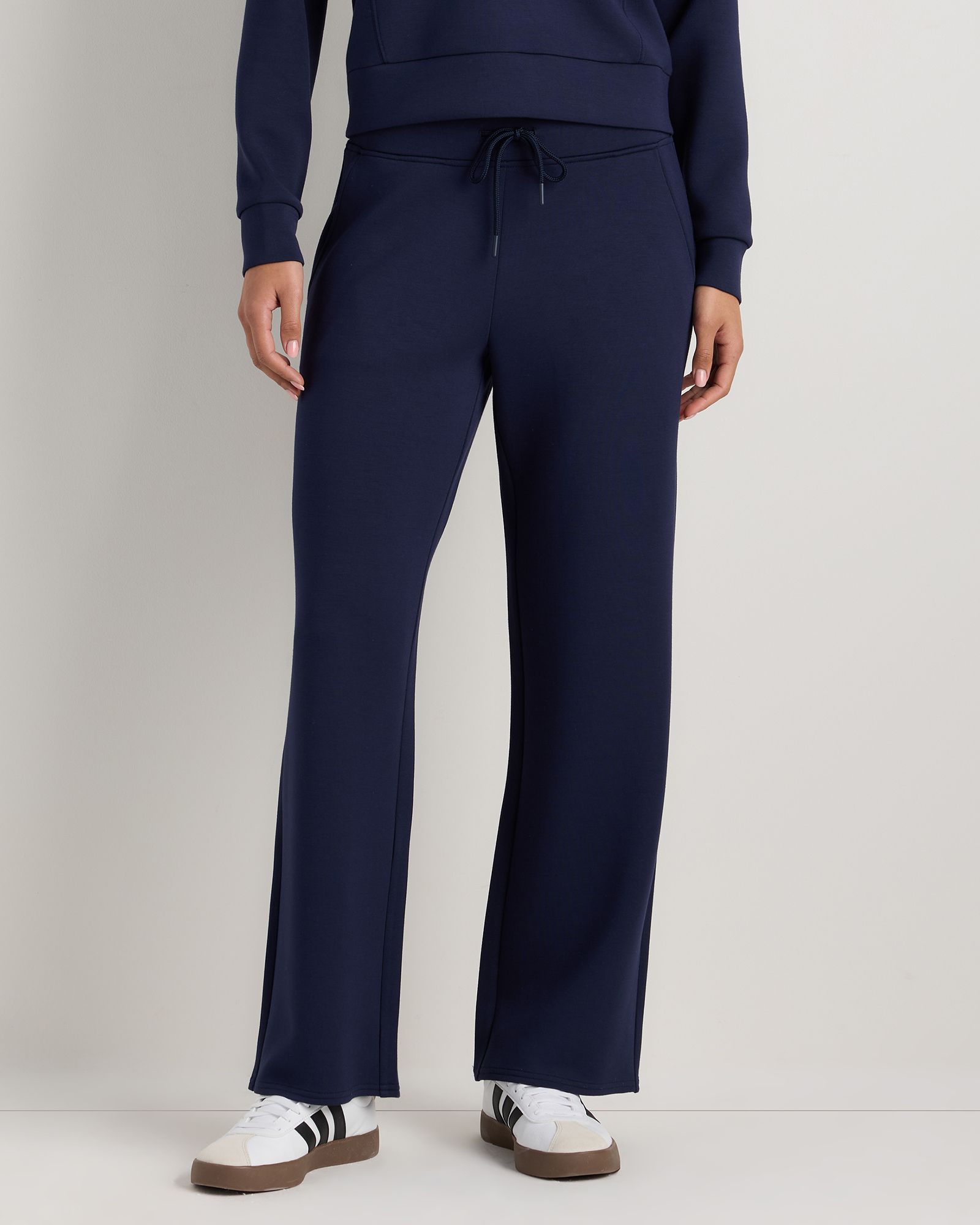 Deep Navy CloudComfort Wide Leg Pants