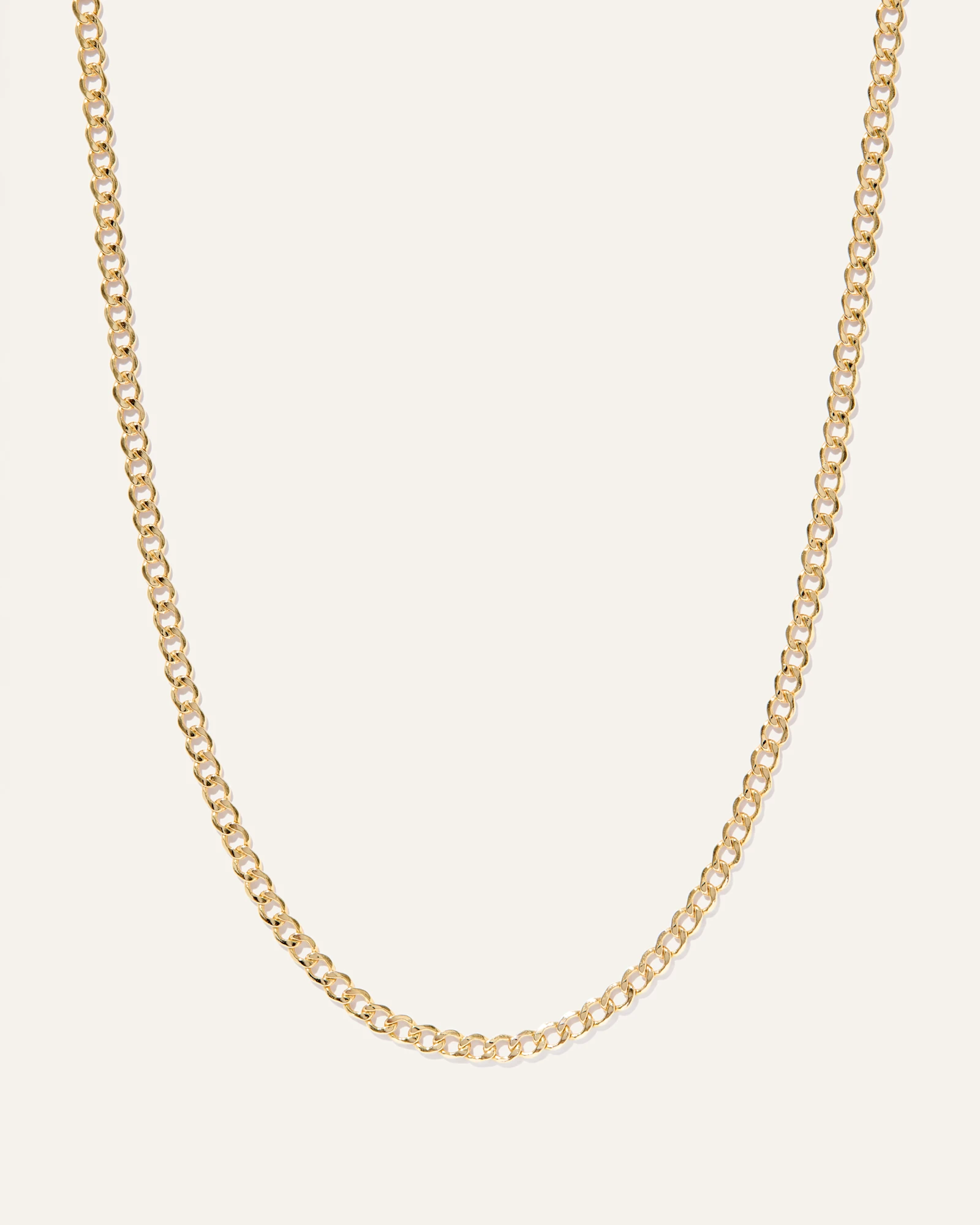14K Gold Petite Box Chain Necklace