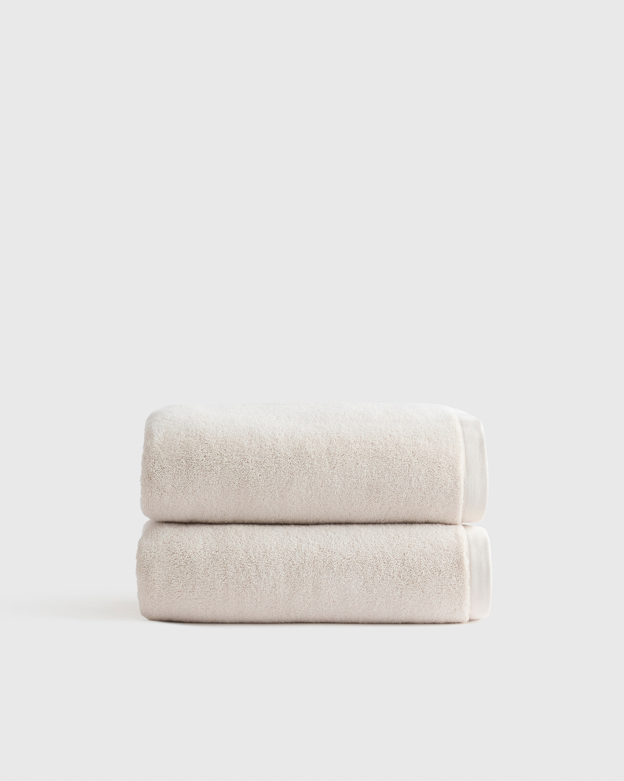 Oat Plush Organic Turkish Cotton Bath Towel (Set of 2)