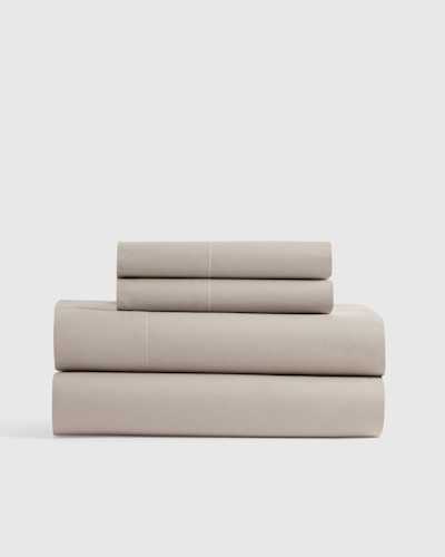 Ensemble de draps en percale biologique lisse