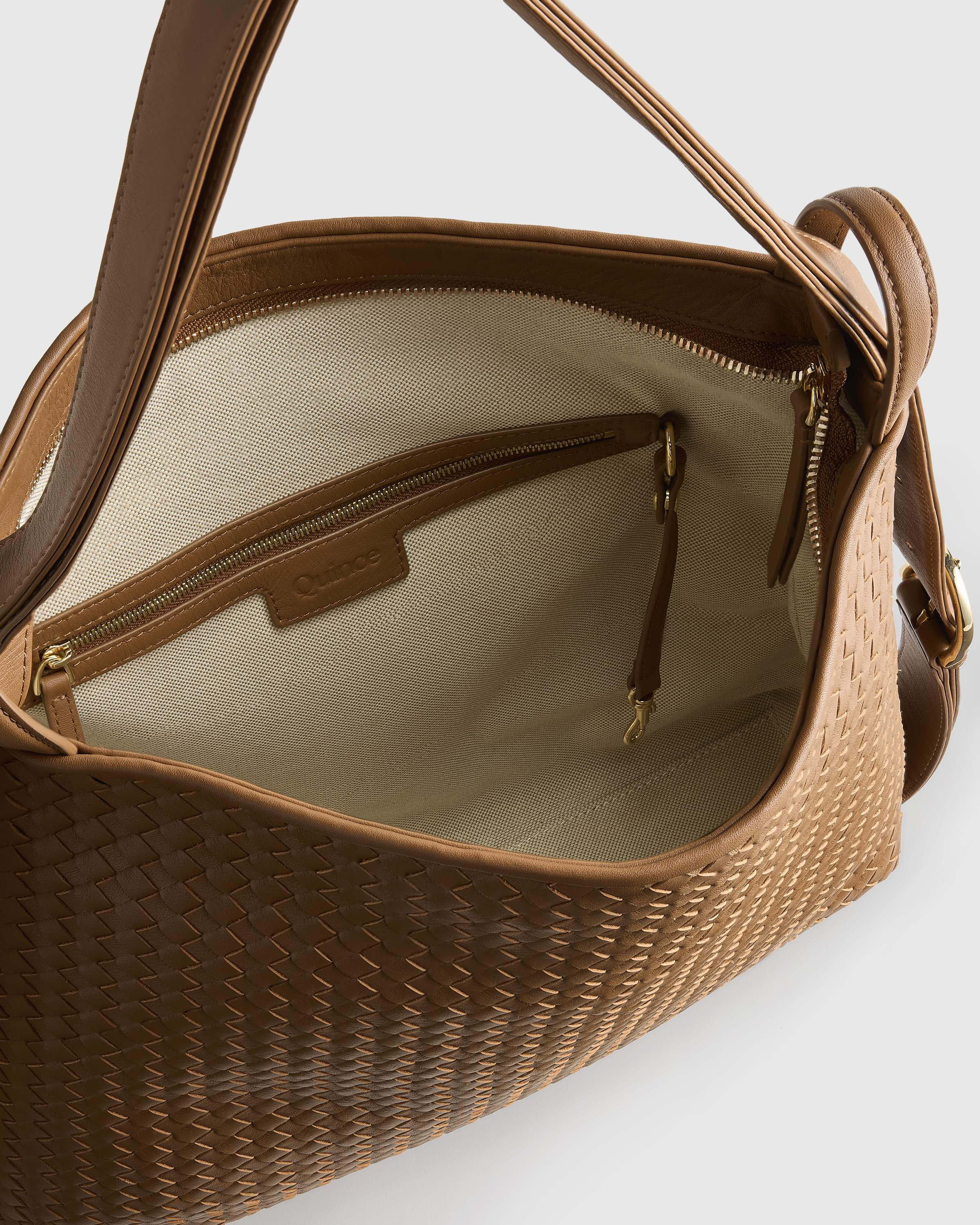 Italian Leather Handwoven Convertible Backpack - thumbnail 5