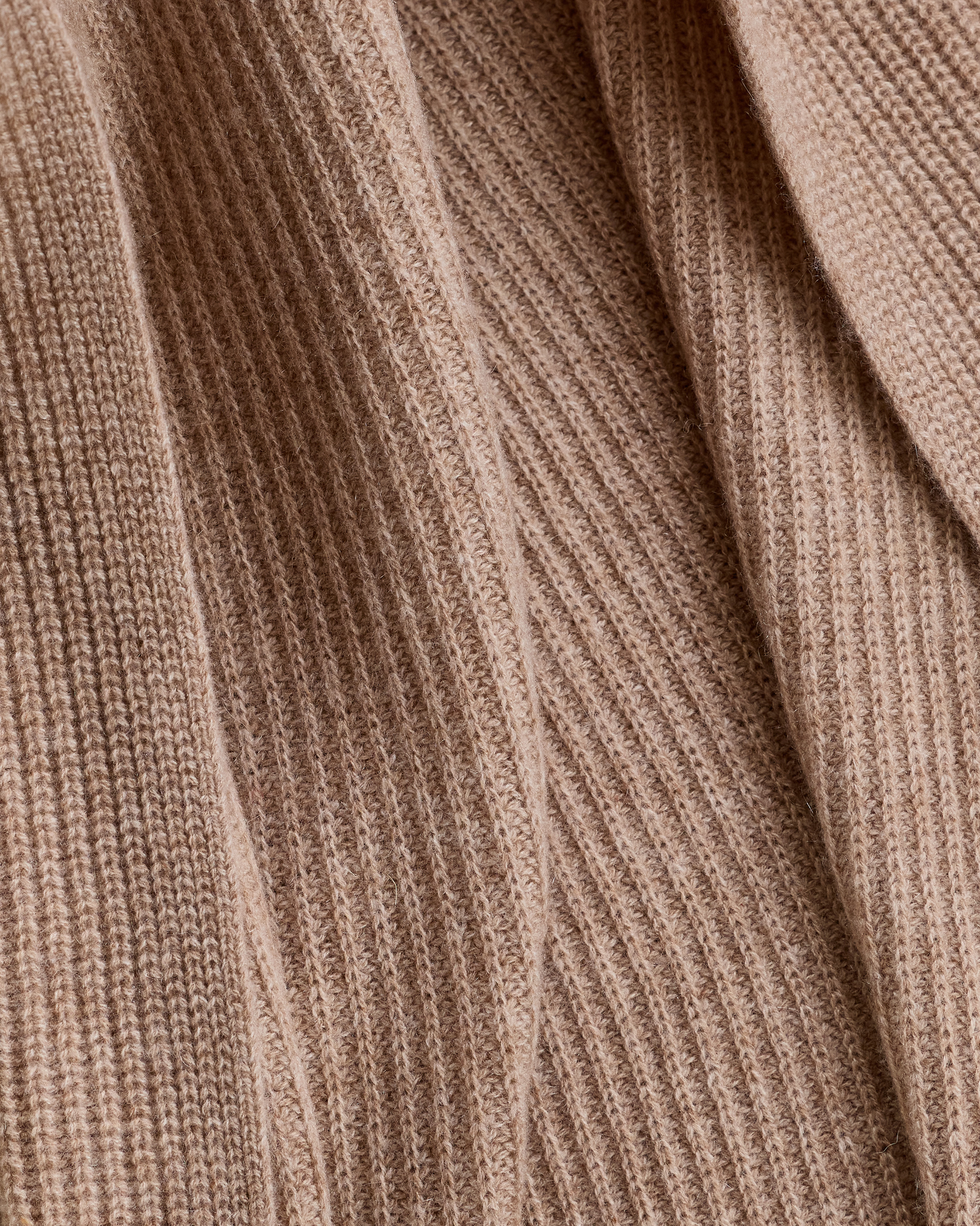 Quince Cashmere Ribbed Knit Throw - Thumbnail 2