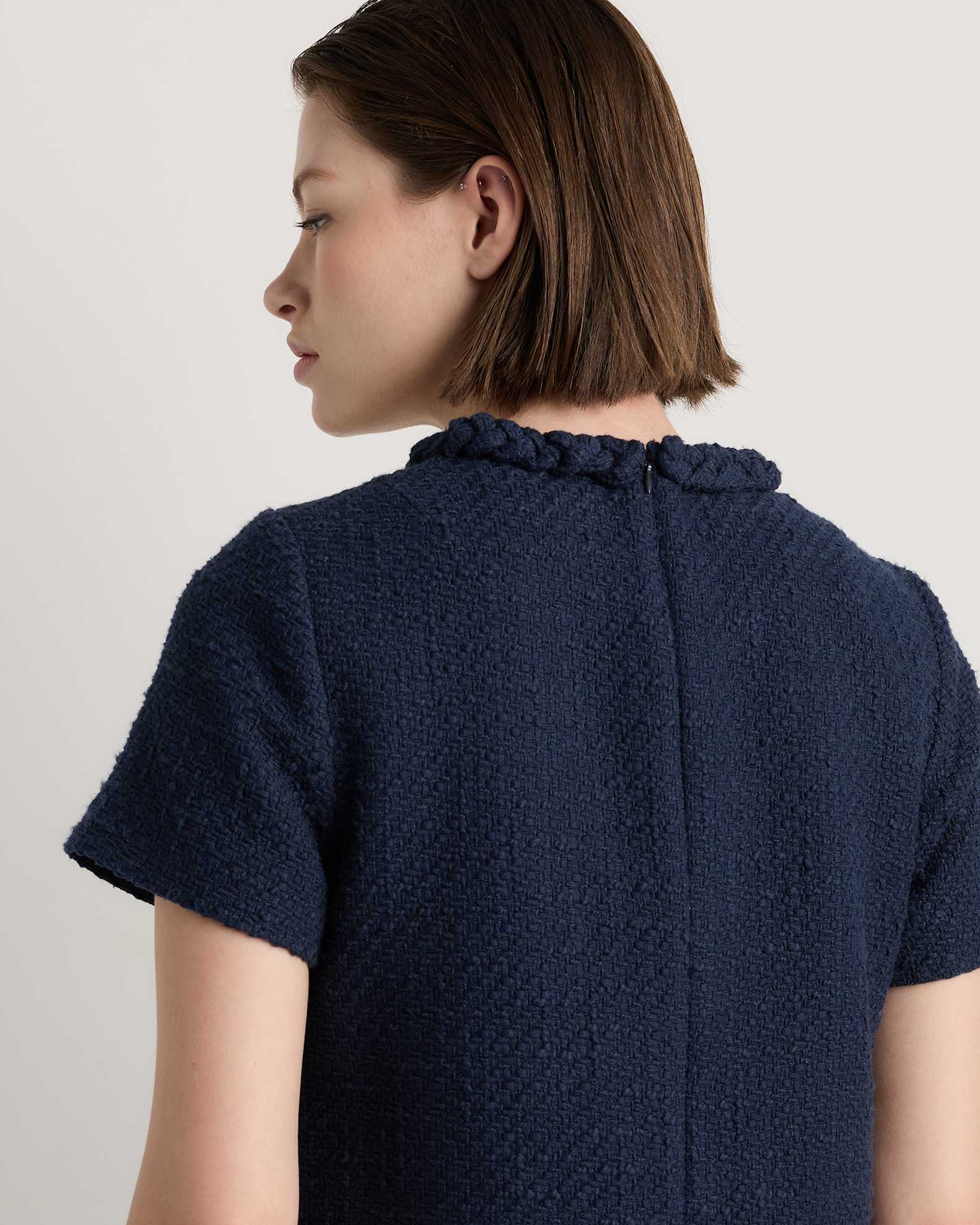 navy short sleeve mini dress Buy Lipsy Navy Blue Tipped Textured Knitted Short Sleeve Mini Dress from Next USA