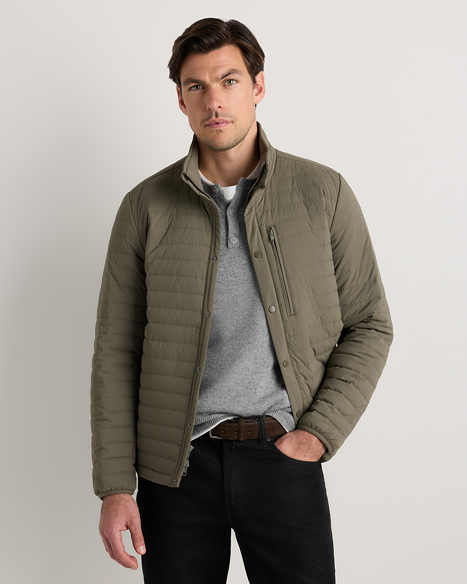 Quince Men's Responsible Down Quilted Jacket In Green