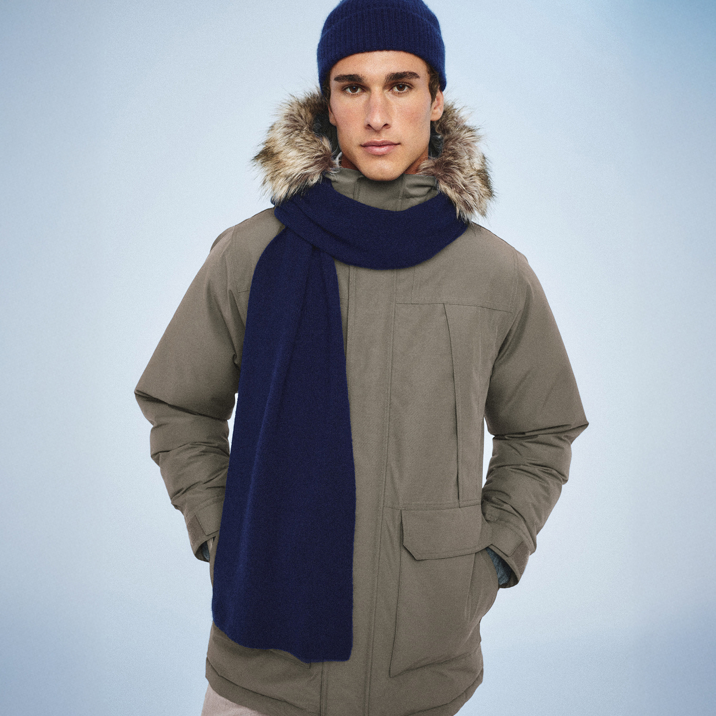 【YENN】キャメル DOUBLE FACE CAPE JACKET YENN】DOUBLE FACE CAPE JACKET Double Faced Pure Wool Cape Coat