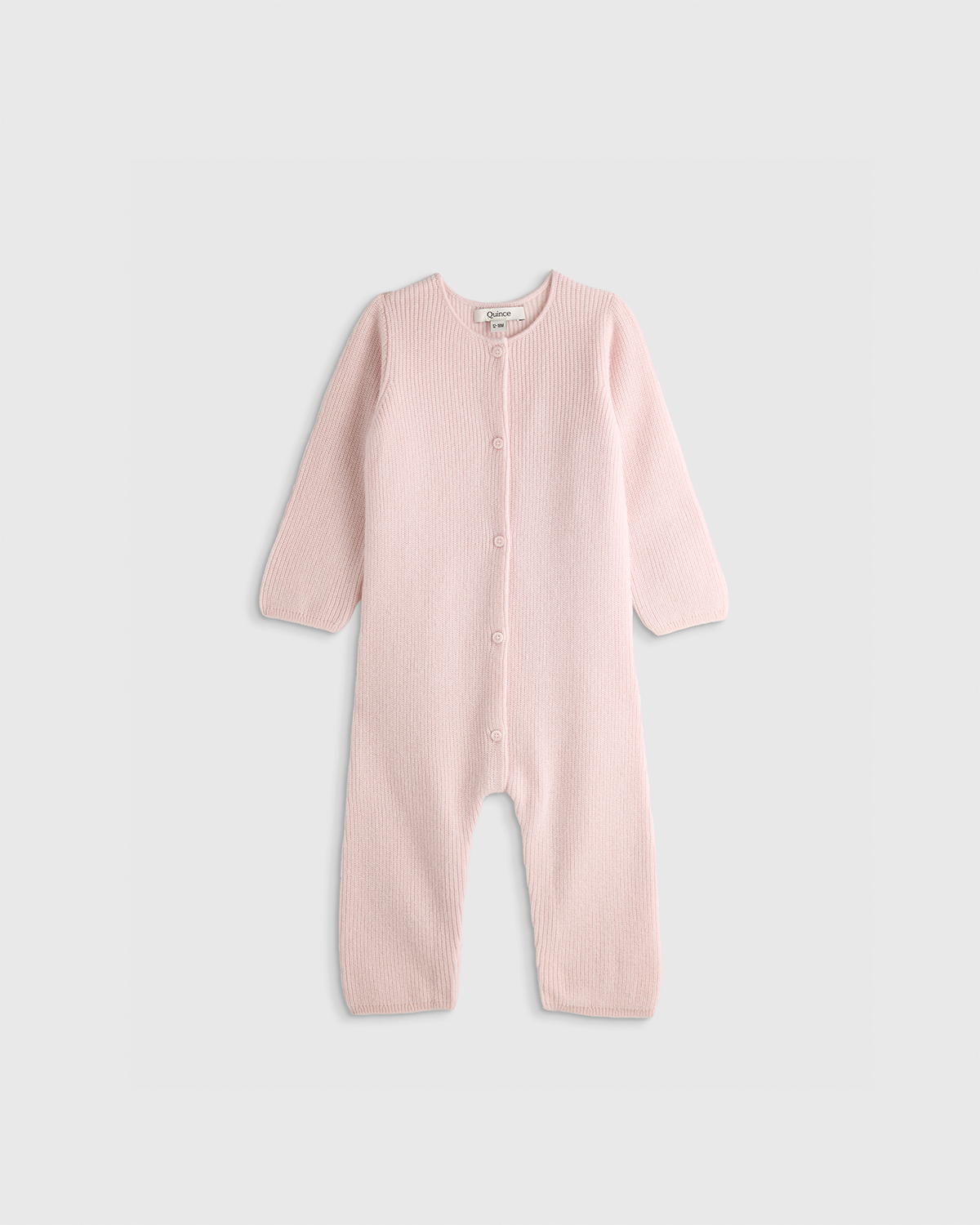 Quince Washable Cashmere Romper In Pink