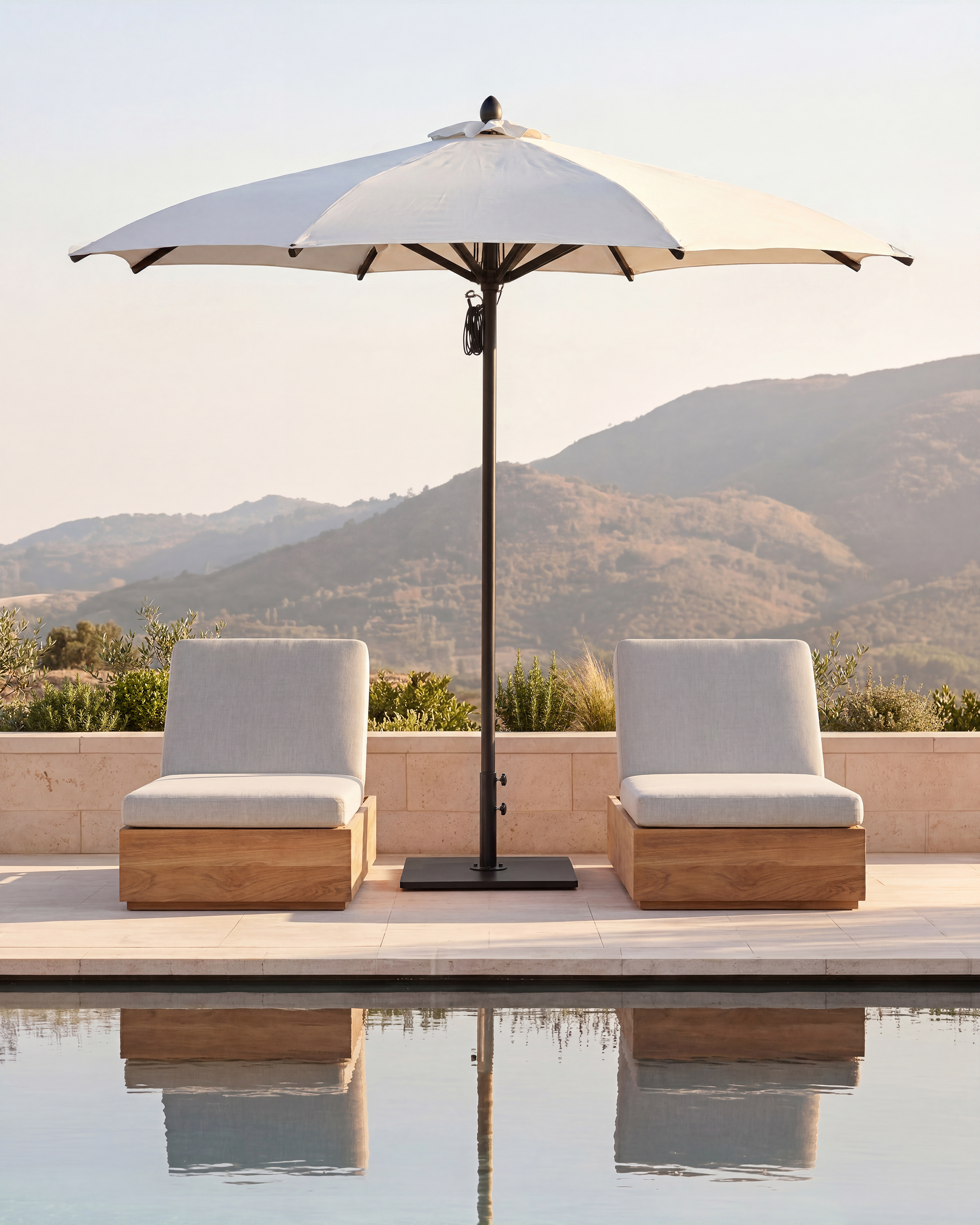 9 foot patio umbrellas with stand 9-Foot Outdoor Umbrella -Hexagonal Basic Push-Tilt Enjoy the sunshine and scenery while keeping cool with this 9 ft 9 FT Patio Umbrella |